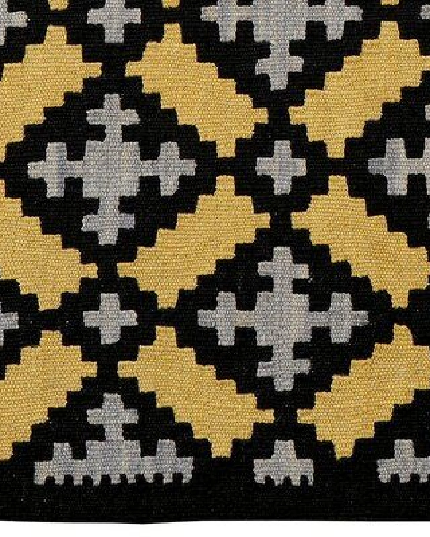Kelim Gashgai Schwarz „Rugtales“ aus Schurwolle, 82x119 cm – Ansicht 4