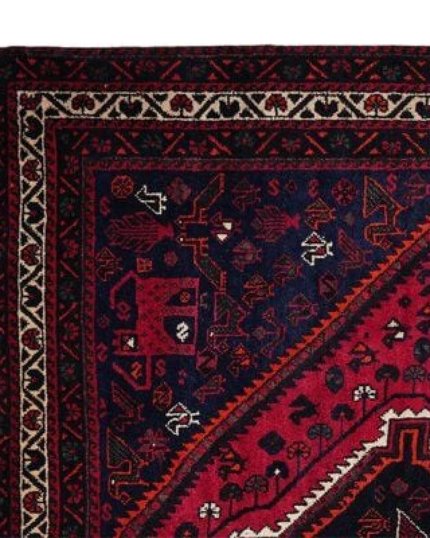 Gashgai Mehrfarbig „Rugtales“ aus Schurwolle, 205x295 cm – Ansicht 4