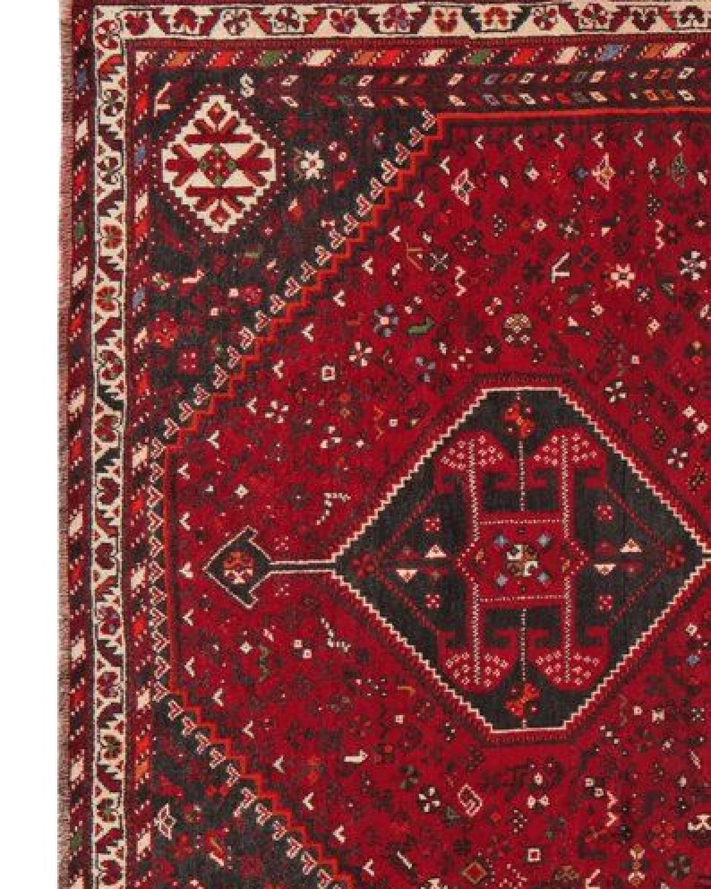 Gashgai Rot „Rugtales“ aus Schurwolle, 230x311 cm – Ansicht 4