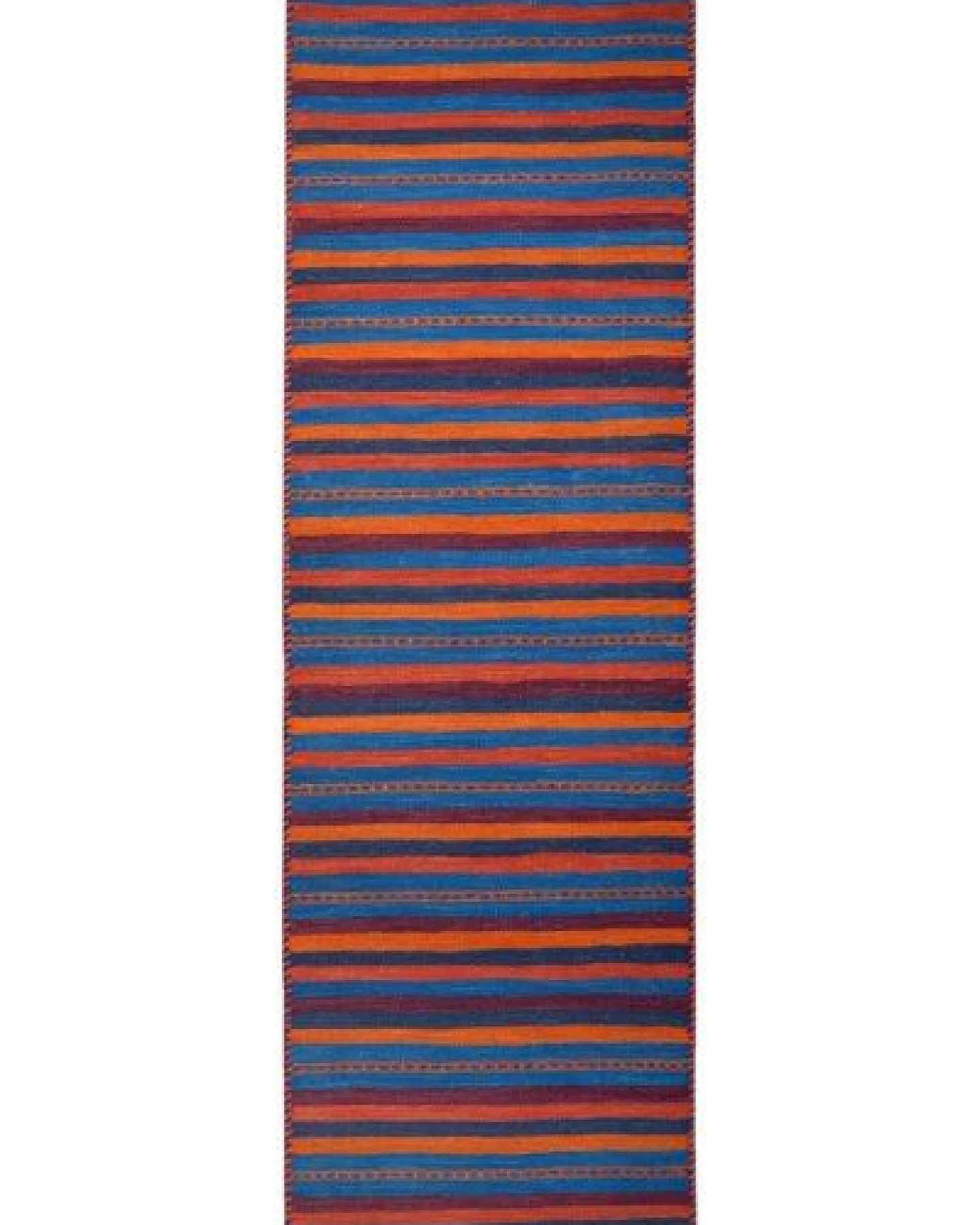 Kelim Gashgai Mehrfarbig „Rugtales“ aus Schurwolle, 57x202 cm – Ansicht 3