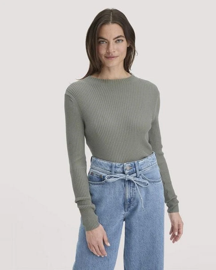 hessnatur Strick Pullover Fitted aus TENCEL Lyocell mit Bio-Baumwolle