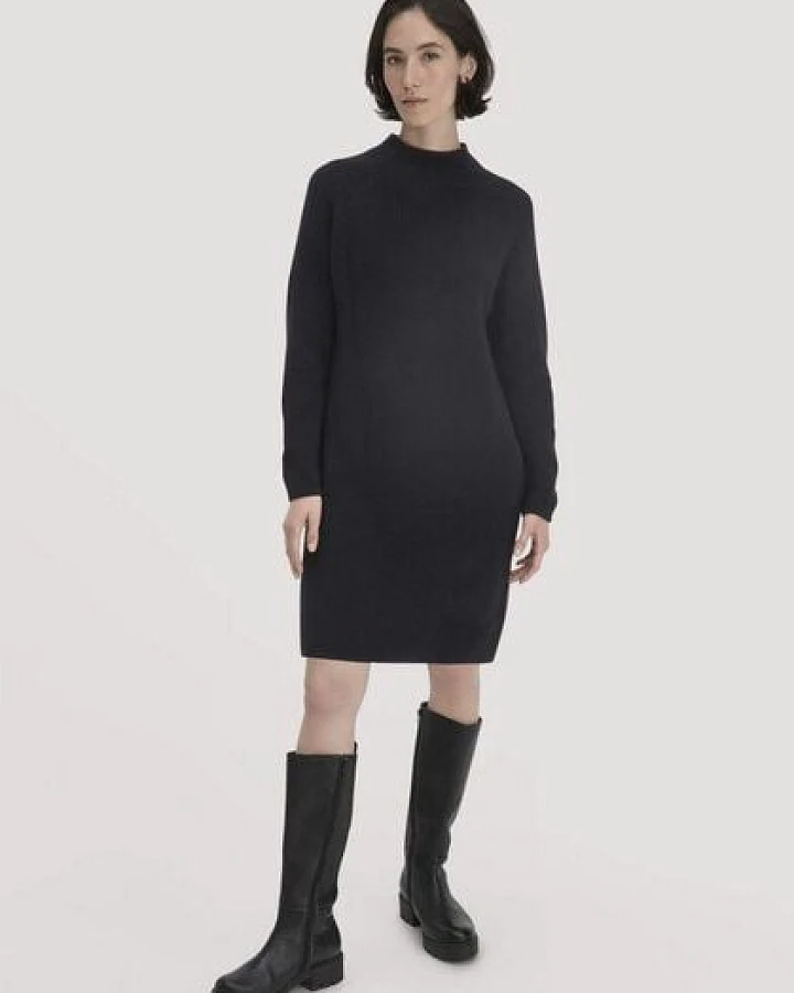 hessnatur Strick Kleid Regular aus reiner Bio-Baumwolle