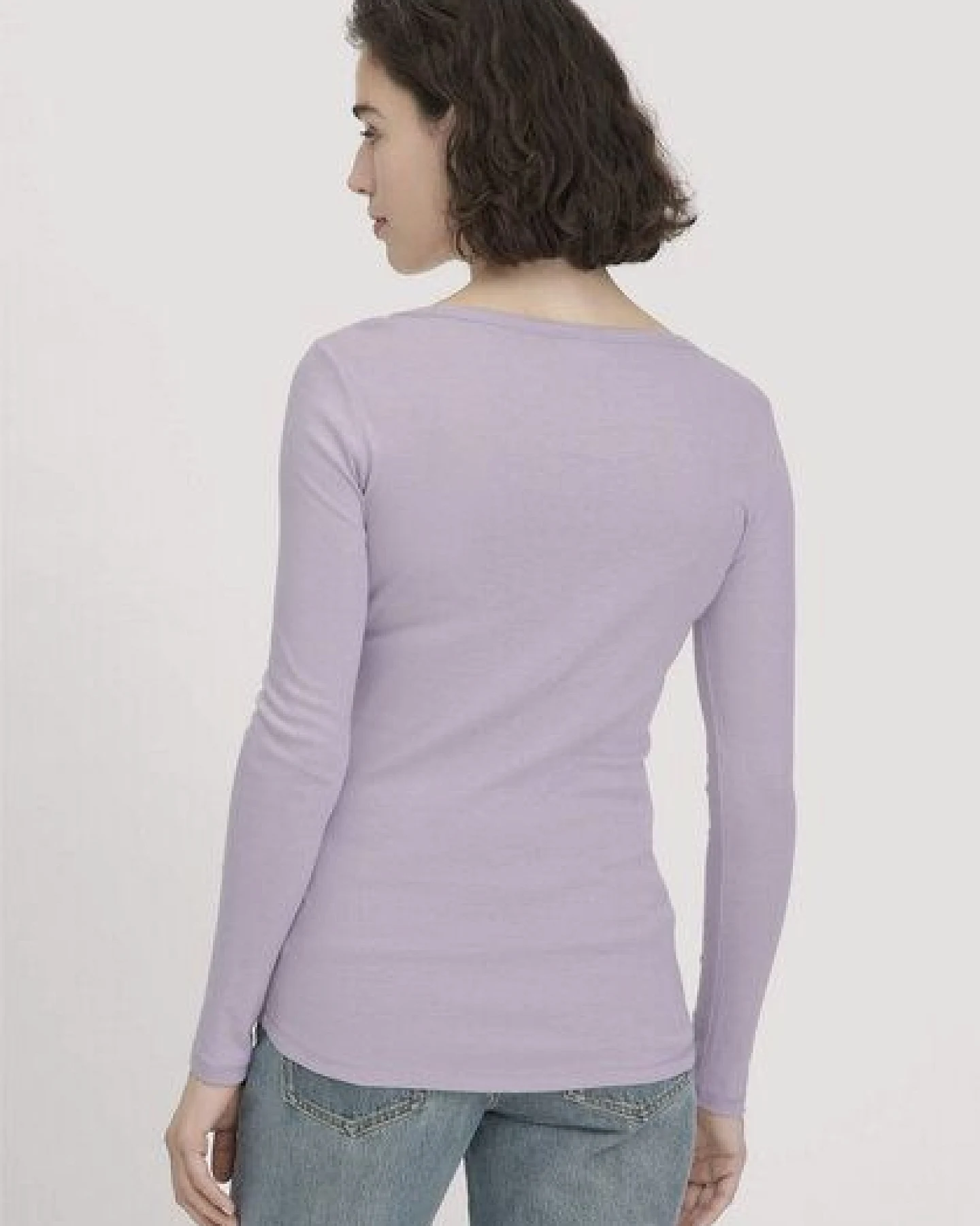 hessnatur Softrib Longsleeve Fitted aus Bio-Baumwolle und TENCEL Modal – Ansicht 2
