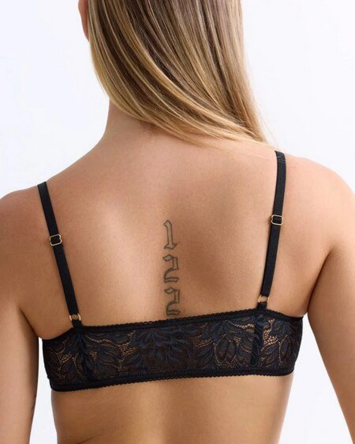 erlich textil Iconic Lace bügelloses Bandeau Bralette mit Spitze, made in Europe – Ansicht 2