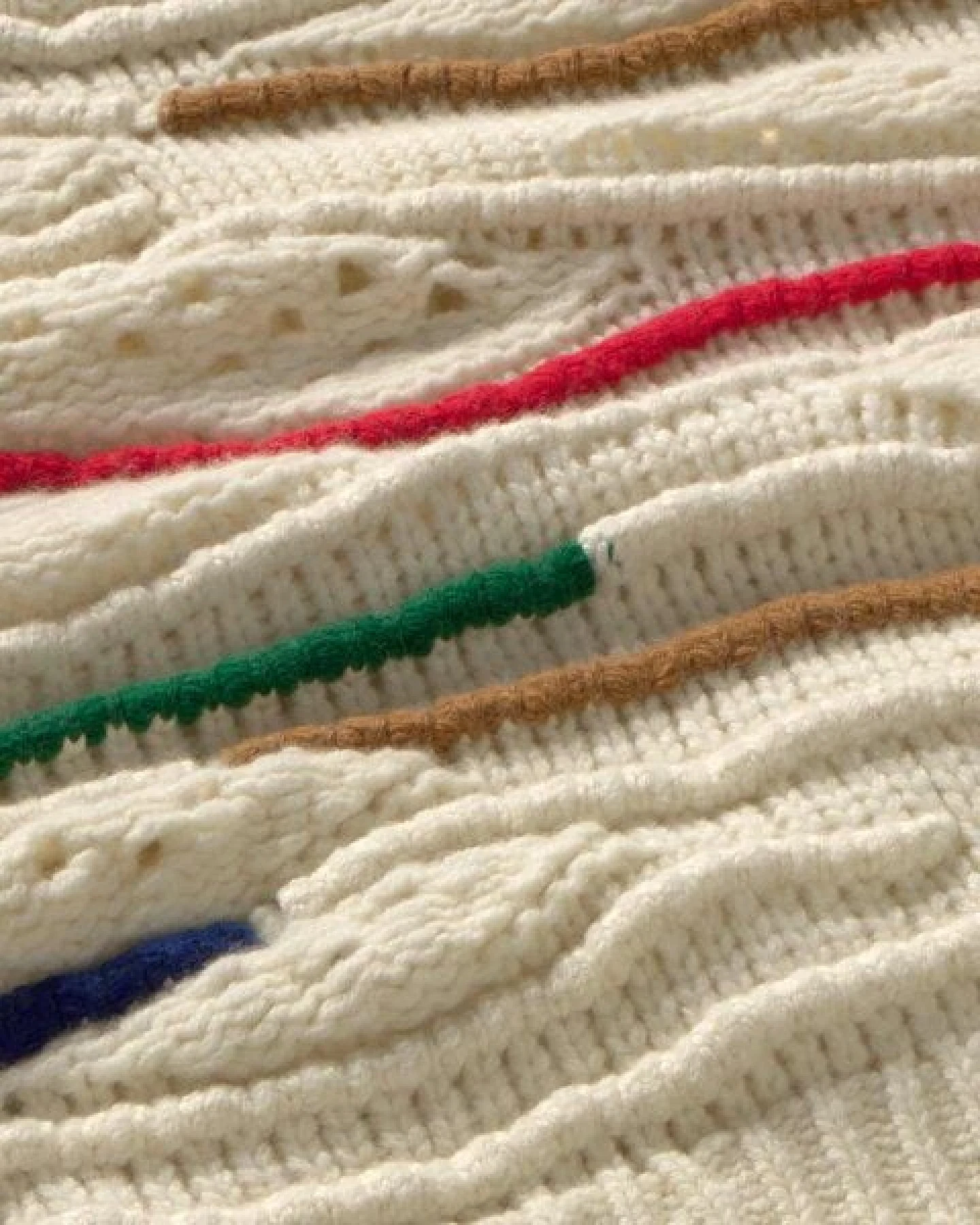 thinking mu Damen Pullover - Macrame Candela Knitted Sweater - aus Wolle – Ansicht 4