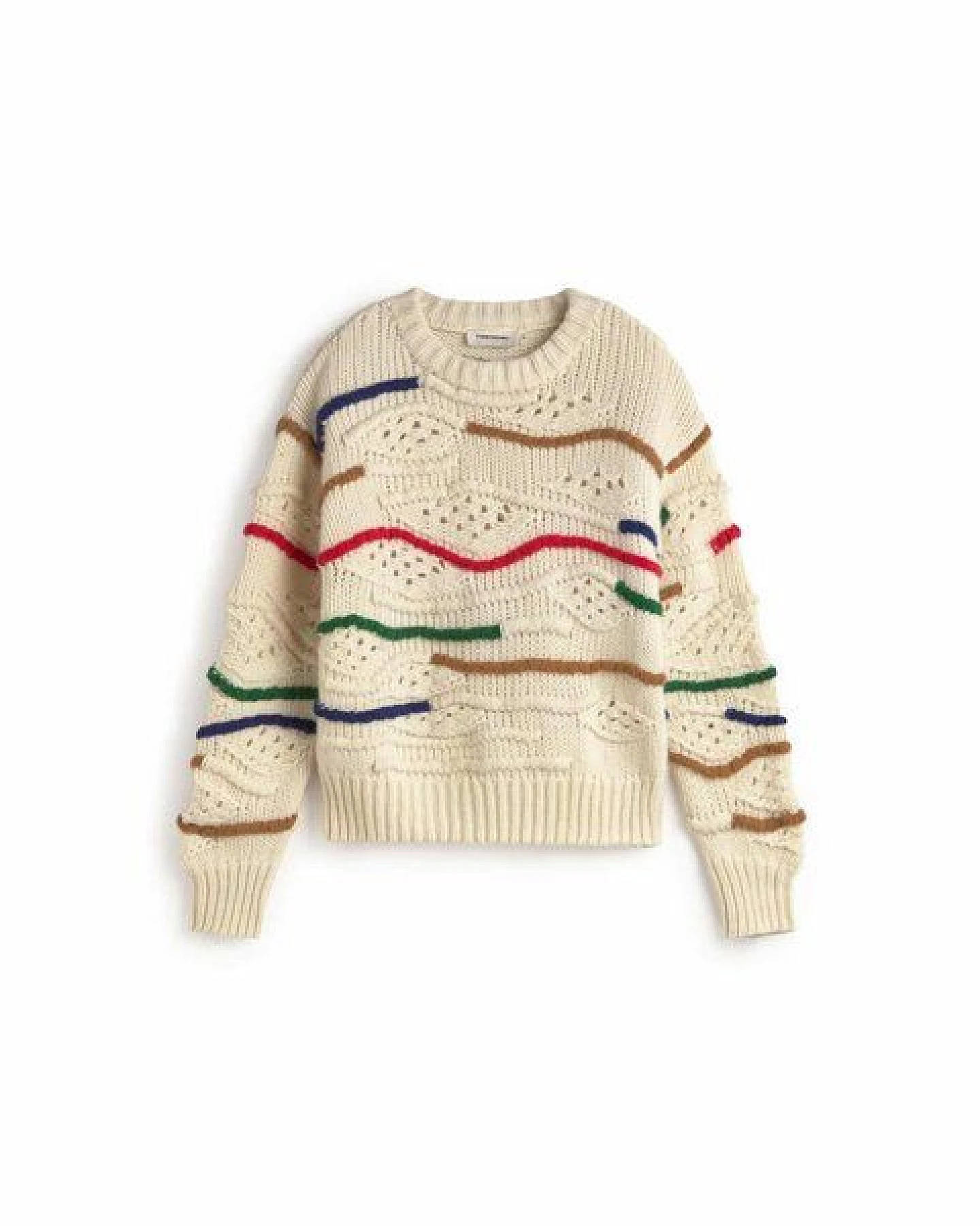thinking mu Damen Pullover - Macrame Candela Knitted Sweater - aus Wolle – Ansicht 4