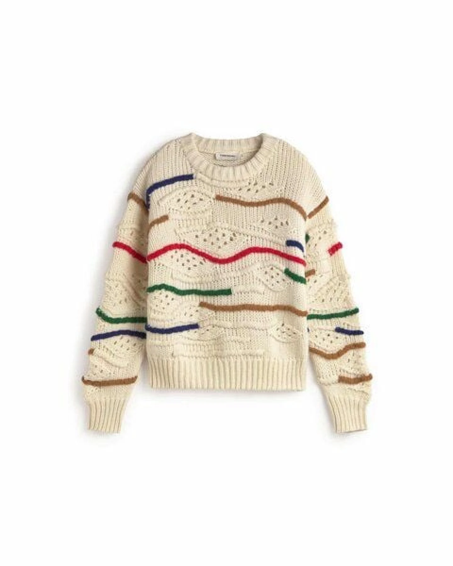 thinking mu Damen Pullover - Macrame Candela Knitted Sweater - aus Wolle – Ansicht 4