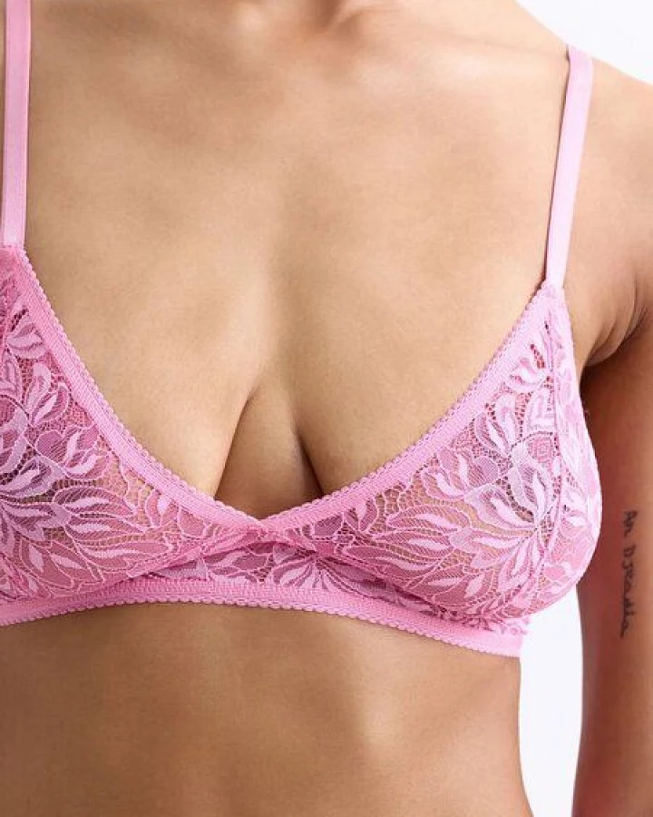 erlich textil Iconic Lace bügelloser Triangel BH mit Spitze, made in Europe