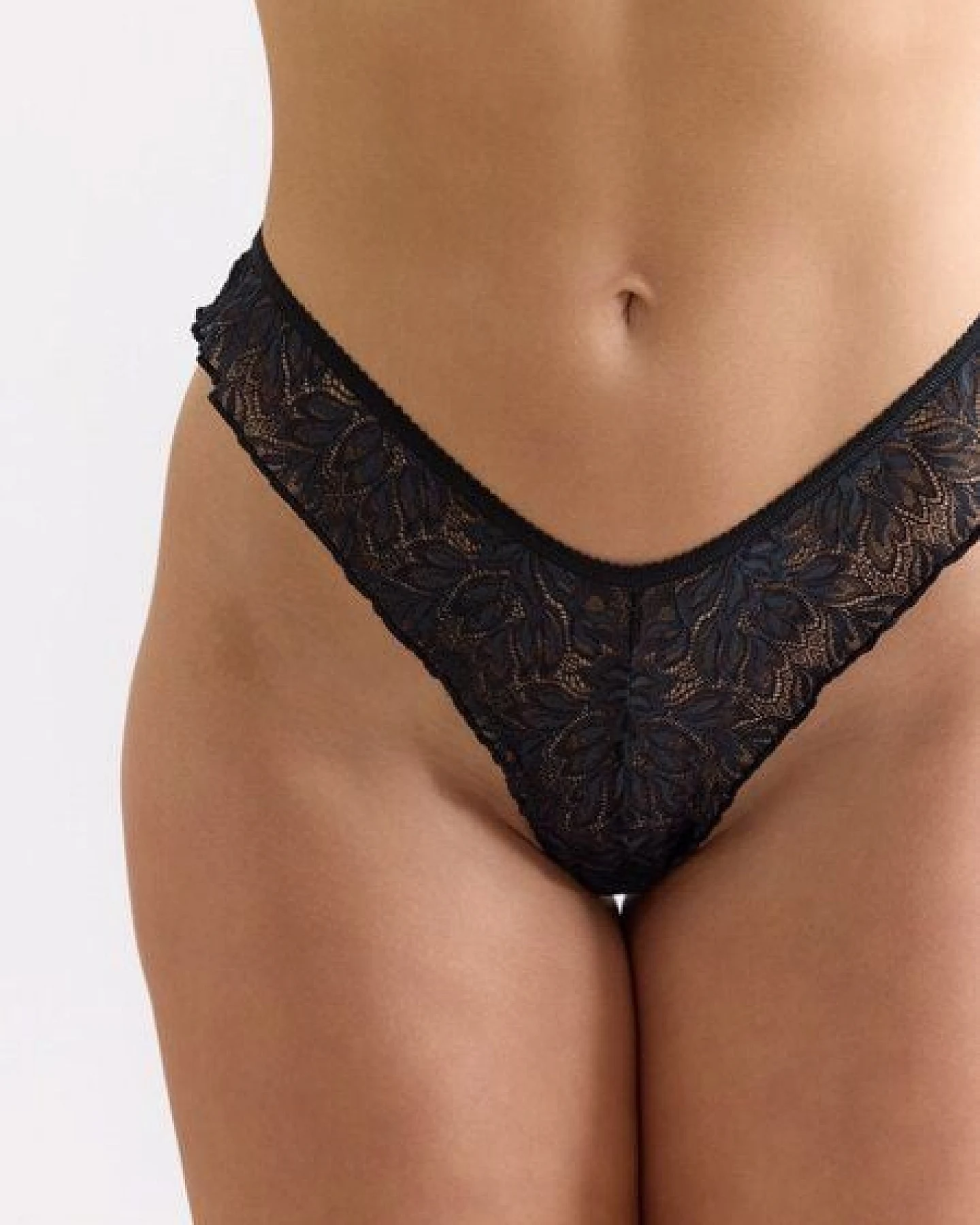 erlich textil Iconic Lace Brazil String mit Spitze aus abbaubarem Polyamid, made in Europe – Ansicht 2