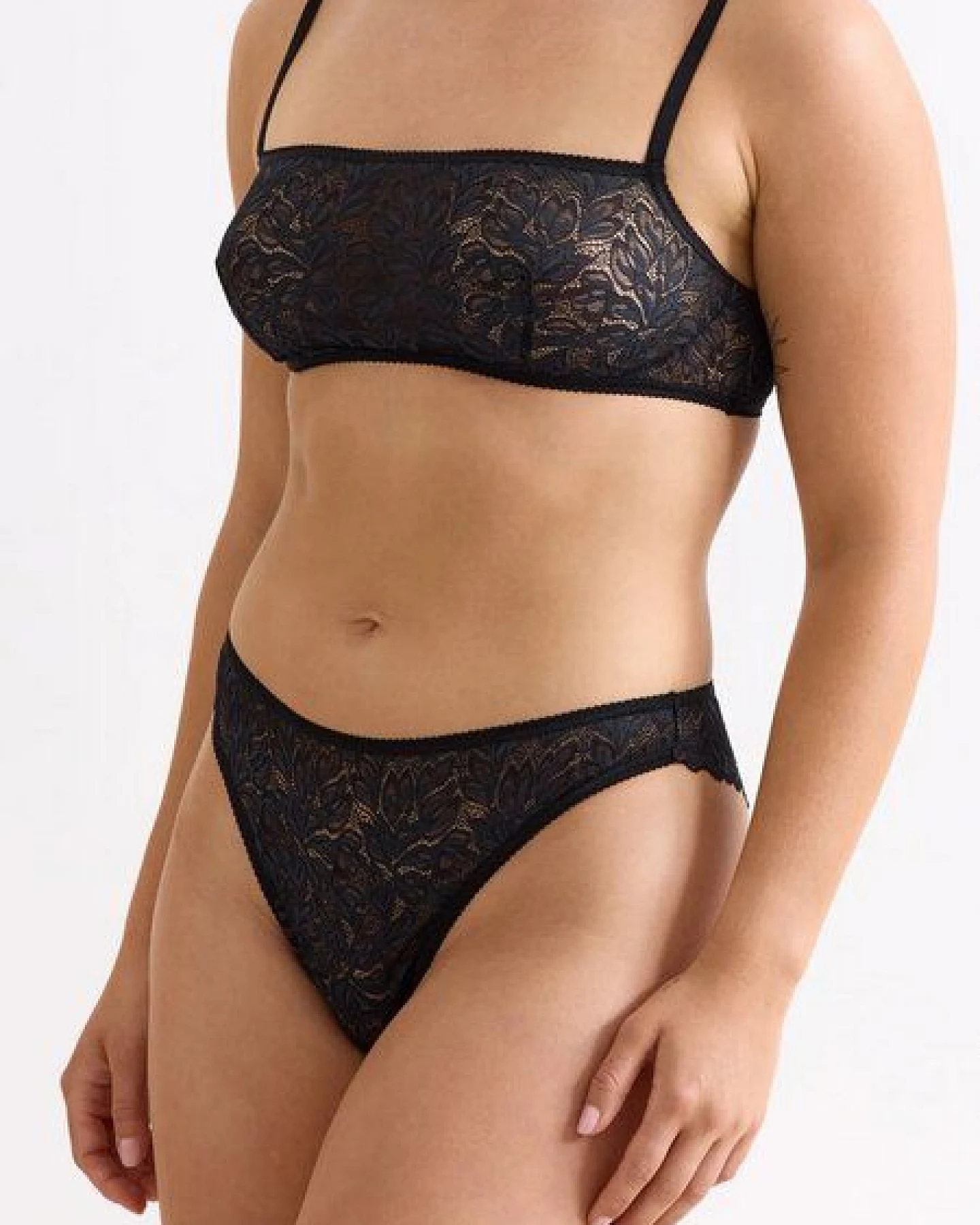 erlich textil Iconic Lace Brazil Slip mit Spitze, made in Europe – Ansicht 4