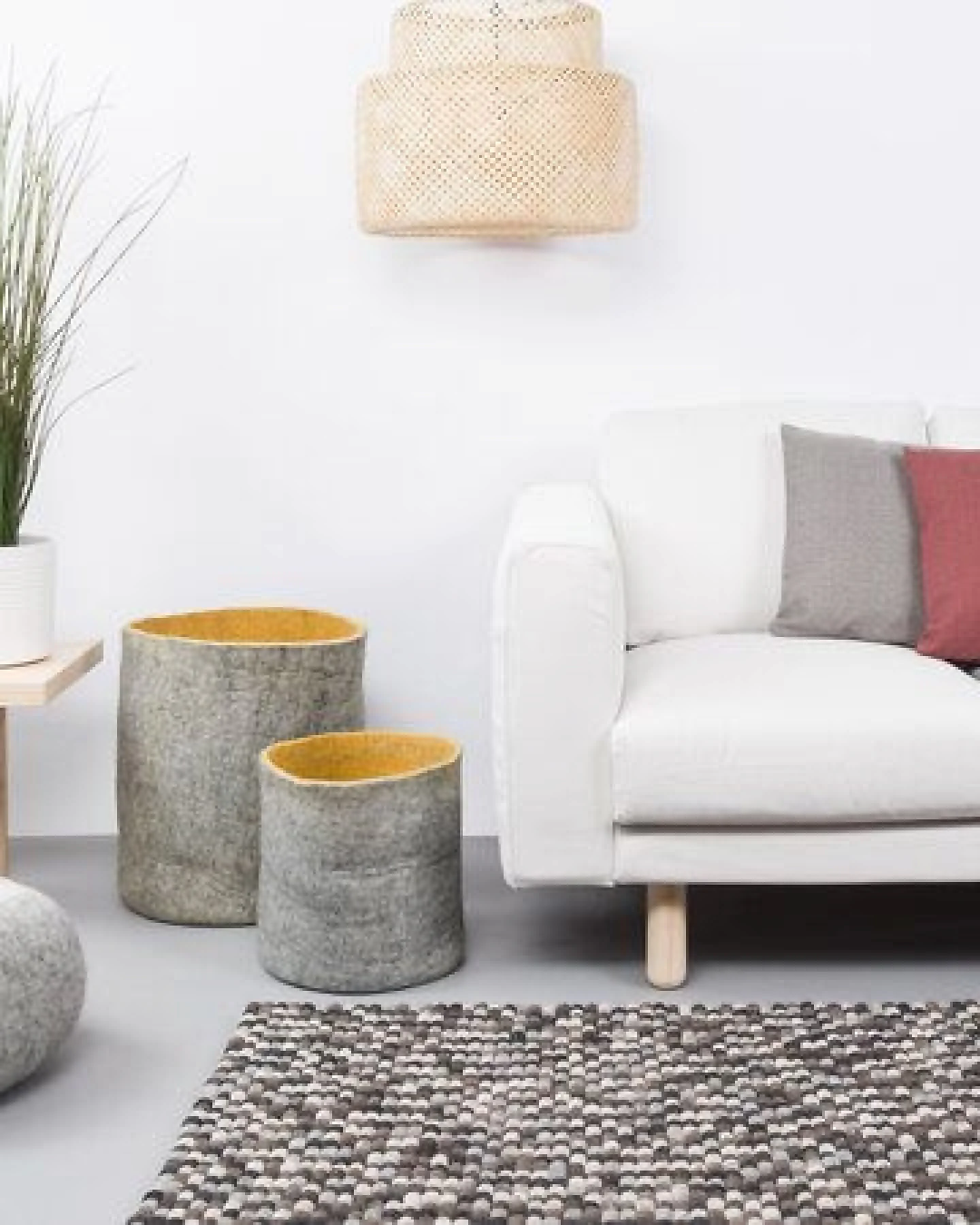 myfelt Filzkugelteppich rechteckig, 100% Schurwolle – Ansicht 2