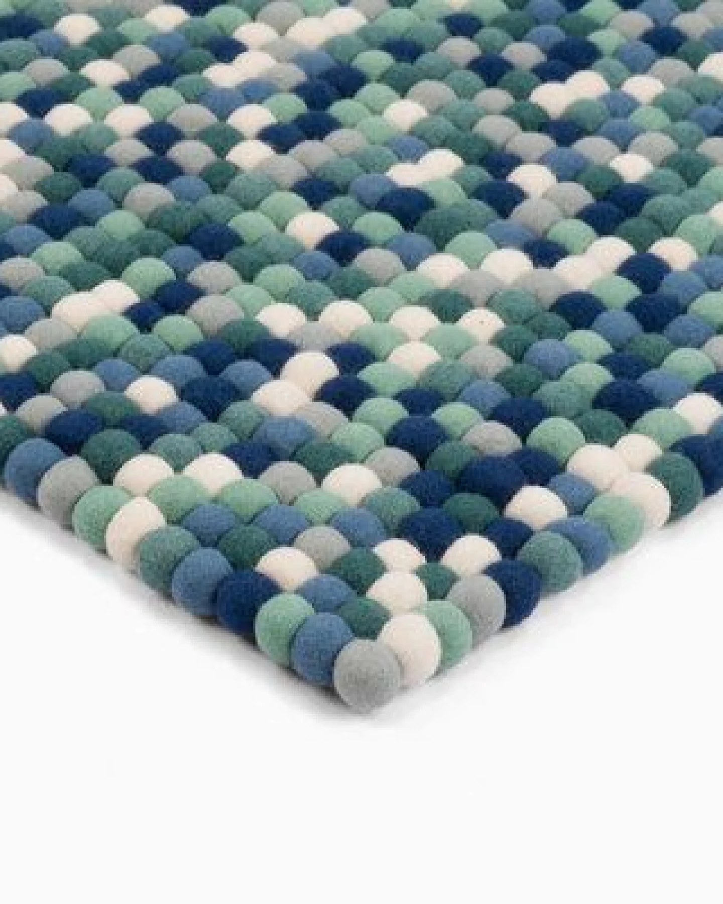 myfelt Filzkugelteppich rechteckig, 100% Schurwolle – Ansicht 3