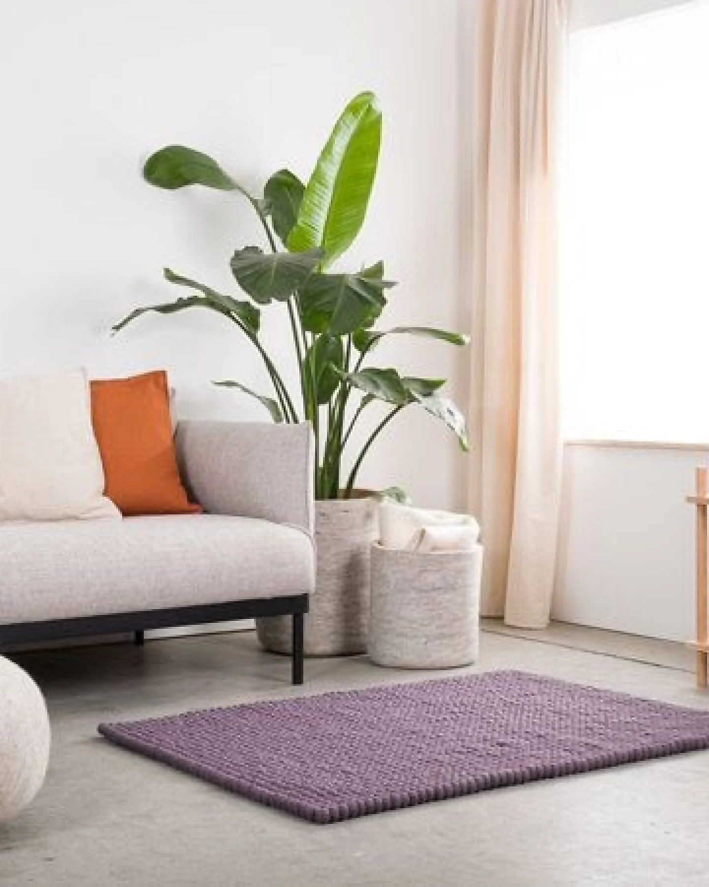 myfelt Filzkugelteppich rechteckig, 100% Schurwolle – Ansicht 4