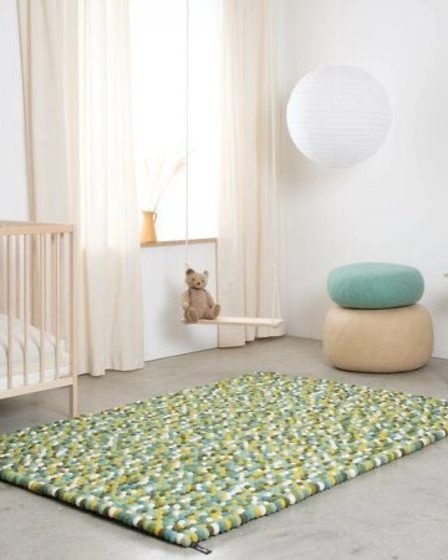 myfelt Filzkugelteppich rechteckig, 100% Schurwolle – Ansicht 4