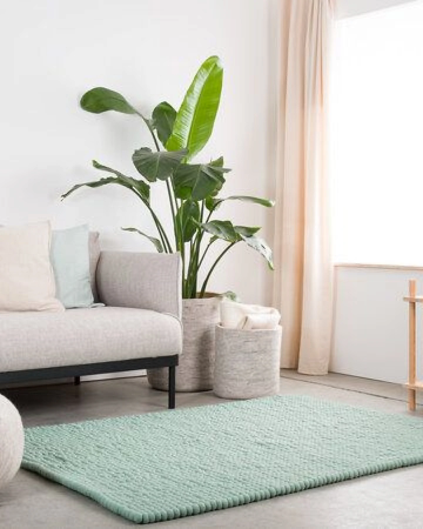 myfelt Filzkugelteppich rechteckig, 100% Schurwolle – Ansicht 4