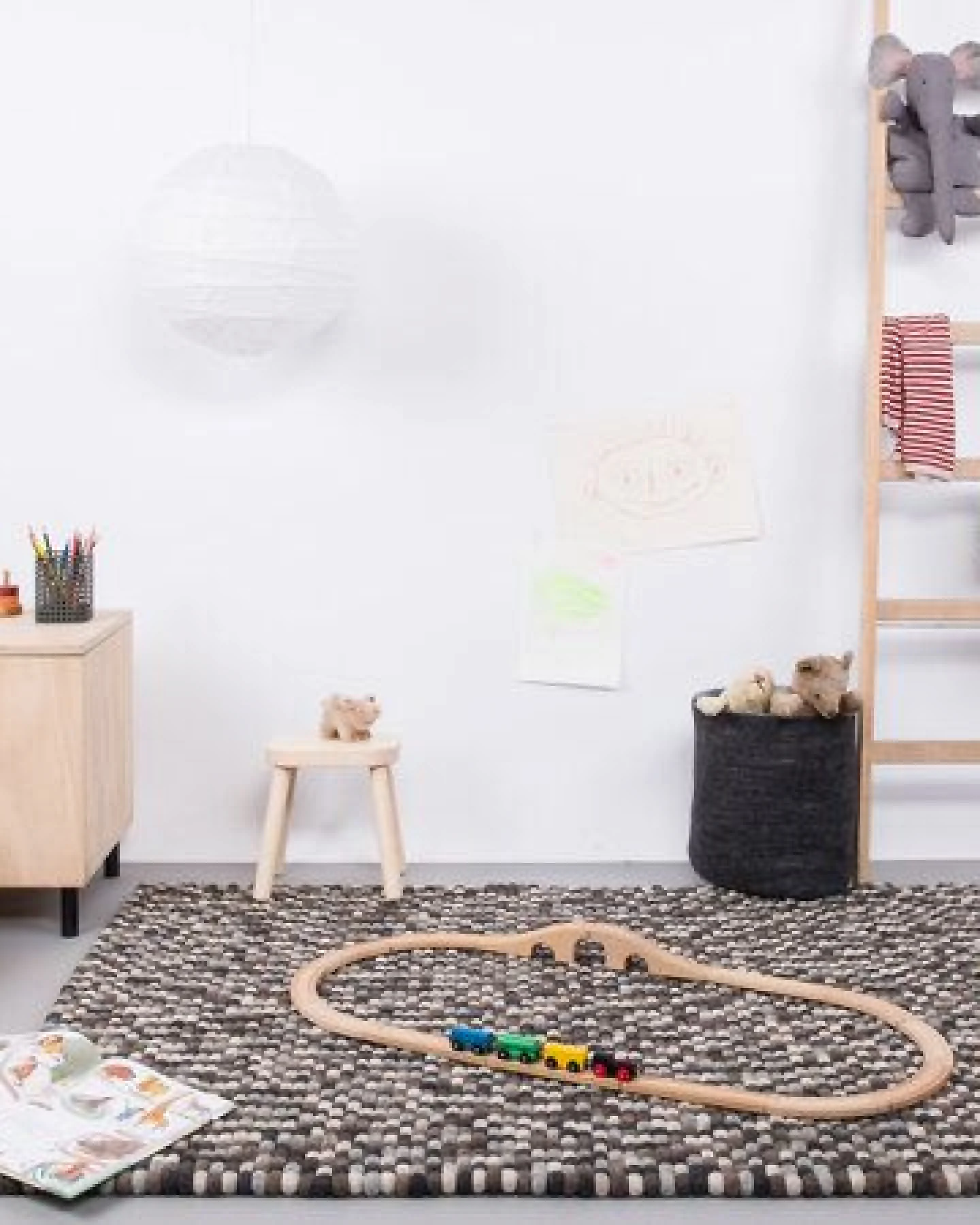 myfelt Filzkugelteppich rechteckig, 100% Schurwolle – Ansicht 4