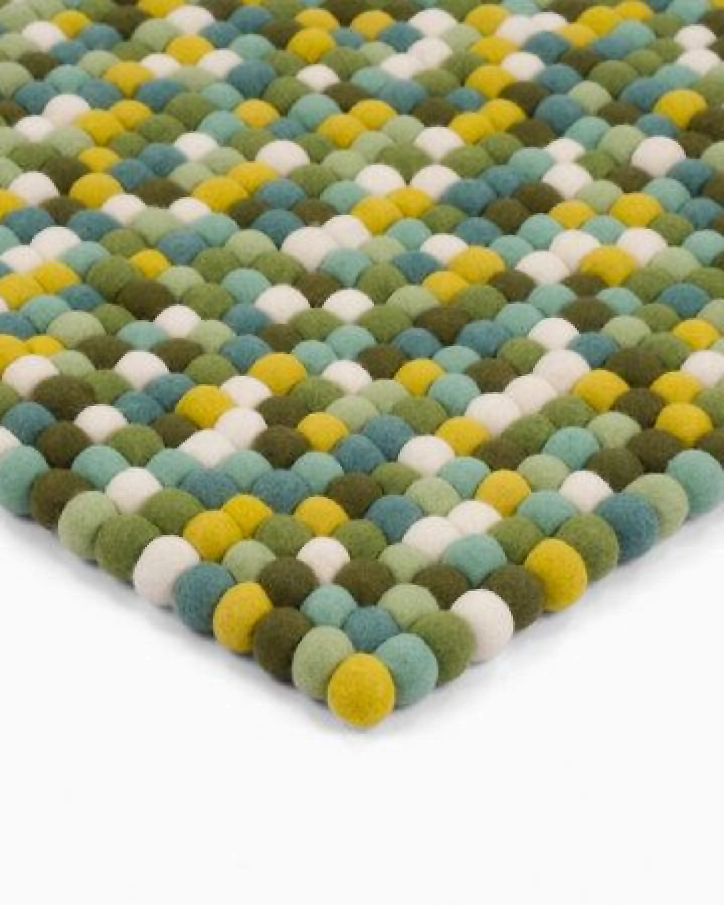 myfelt Filzkugelteppich rechteckig, 100% Schurwolle – Ansicht 3