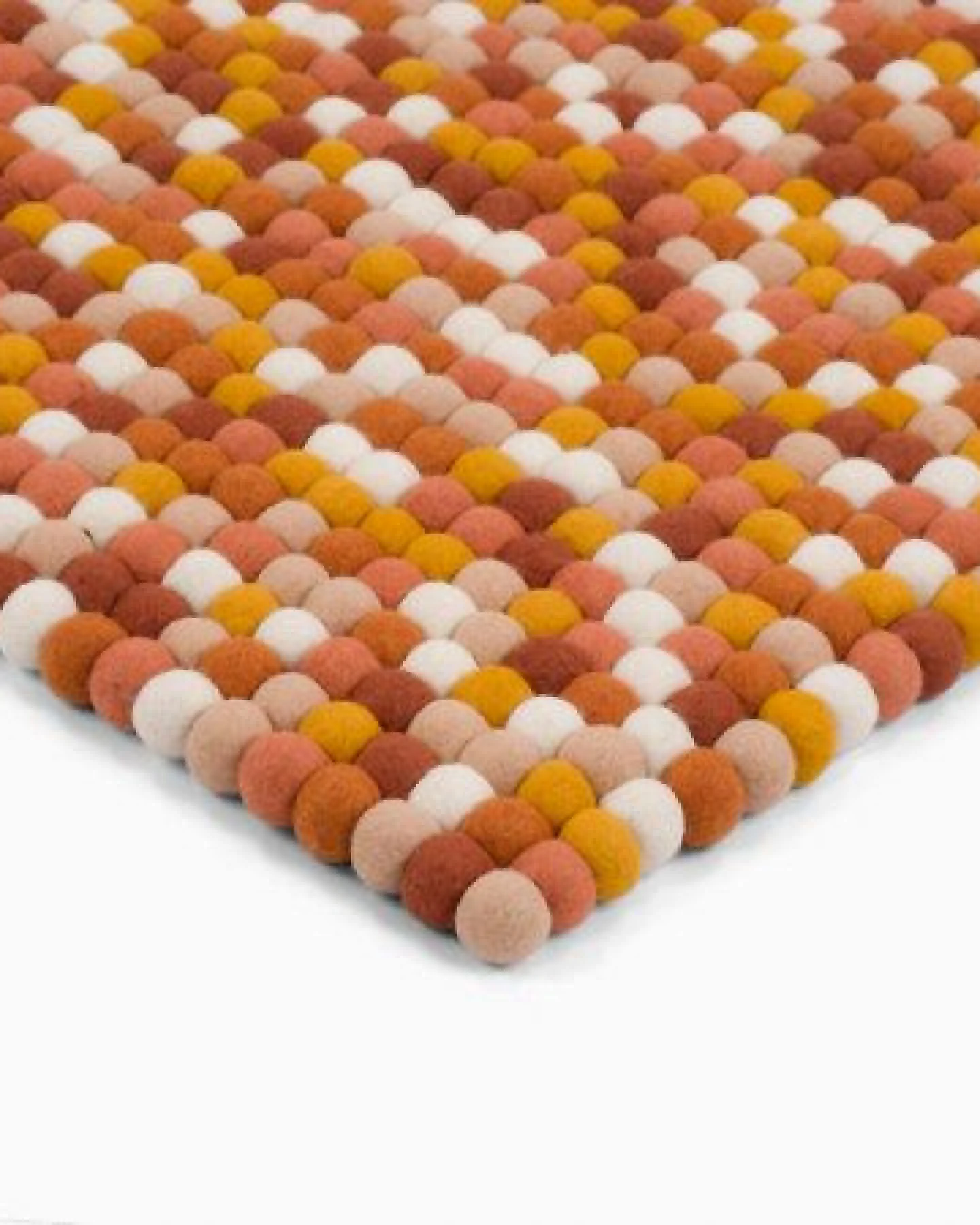myfelt Filzkugelteppich rechteckig, 100% Schurwolle – Ansicht 3