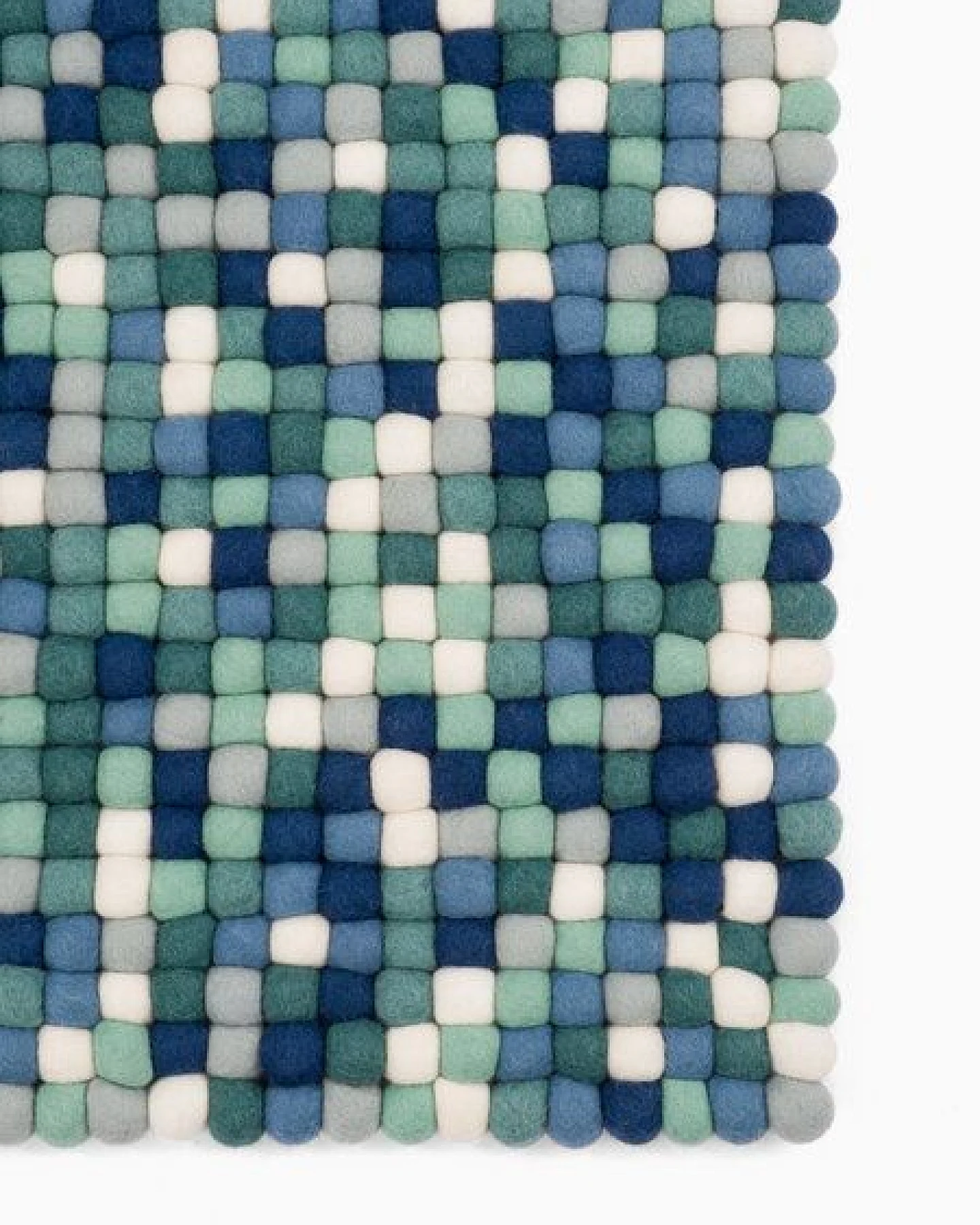 myfelt Filzkugelteppich rechteckig, 100% Schurwolle – Ansicht 2