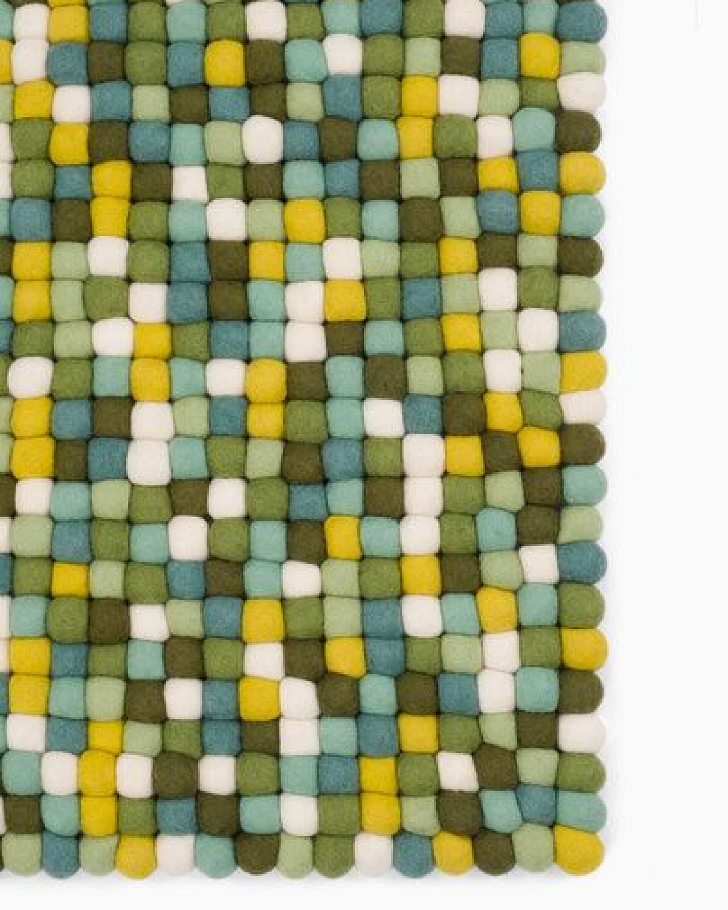 myfelt Filzkugelteppich rechteckig, 100% Schurwolle – Ansicht 2