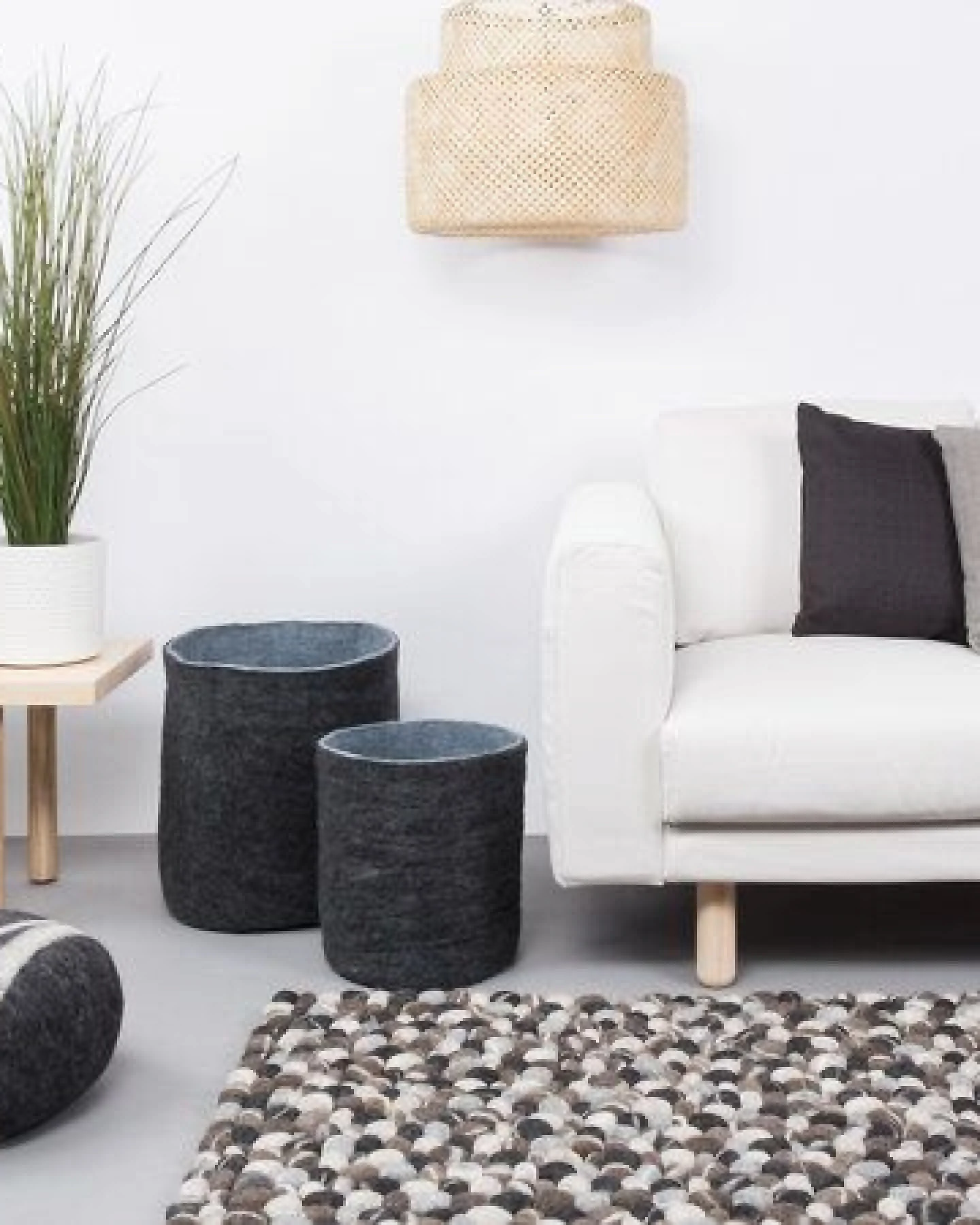 myfelt Filzkugelteppich rechteckig, 100% Schurwolle – Ansicht 2
