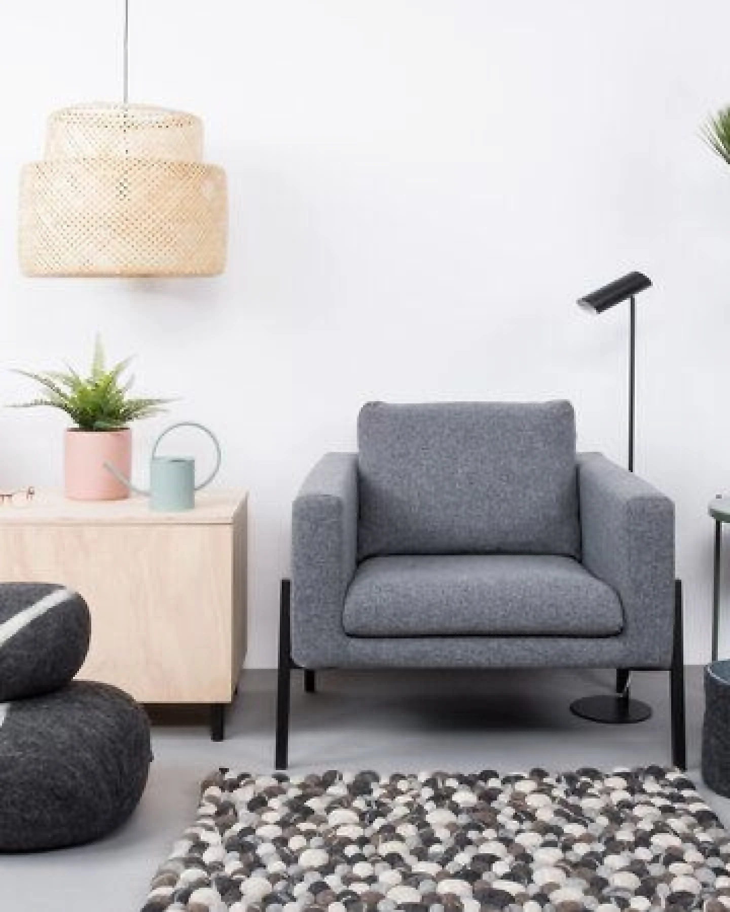 myfelt Filzkugelteppich rechteckig, 100% Schurwolle – Ansicht 3