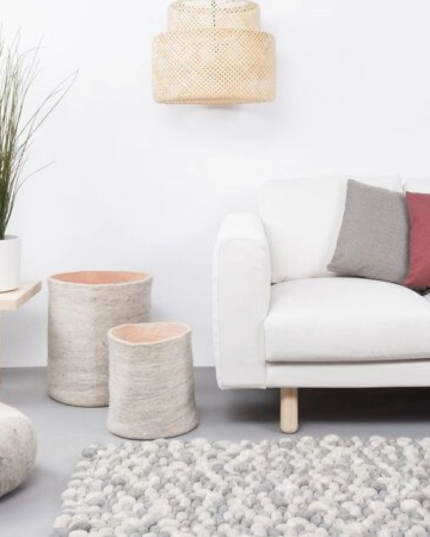 myfelt Filzkugelteppich rechteckig, 100% Schurwolle – Ansicht 2