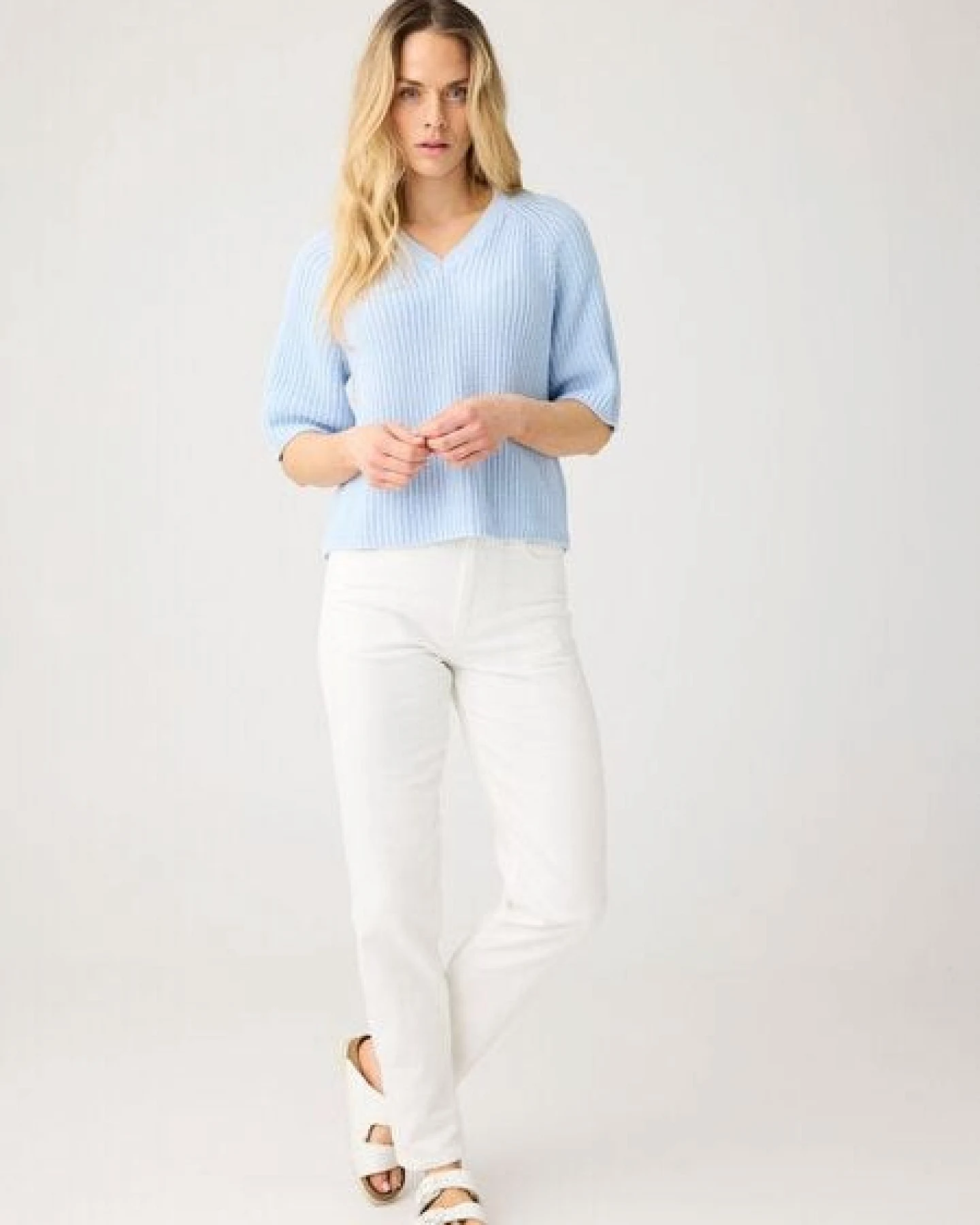 KnowledgeCotton Apparel Twill Hose STELLA aus Bio-Baumwolle ROC/GOTS/Vegan – Ansicht 2