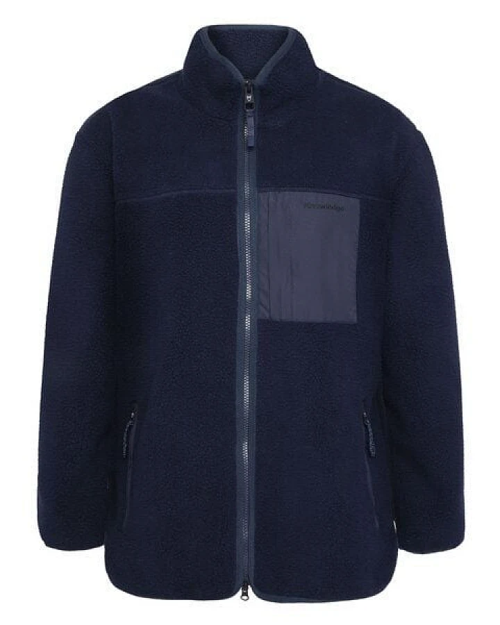 KnowledgeCotton Apparel Lockere Fleecejacke mit Reißverschluss - recycelt - GRS/Vegan