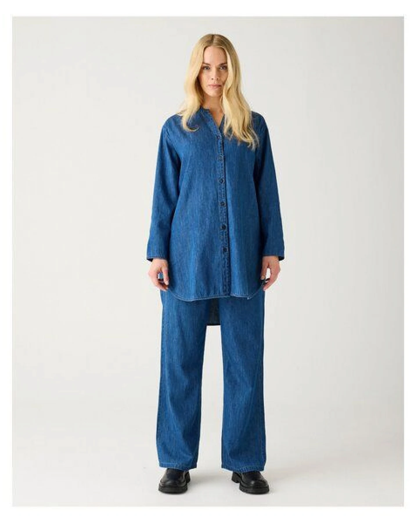 KnowledgeCotton Apparel Denim Hose POSEY aus Bio-Baumwolle ROC/GOTS/Vegan – Ansicht 2