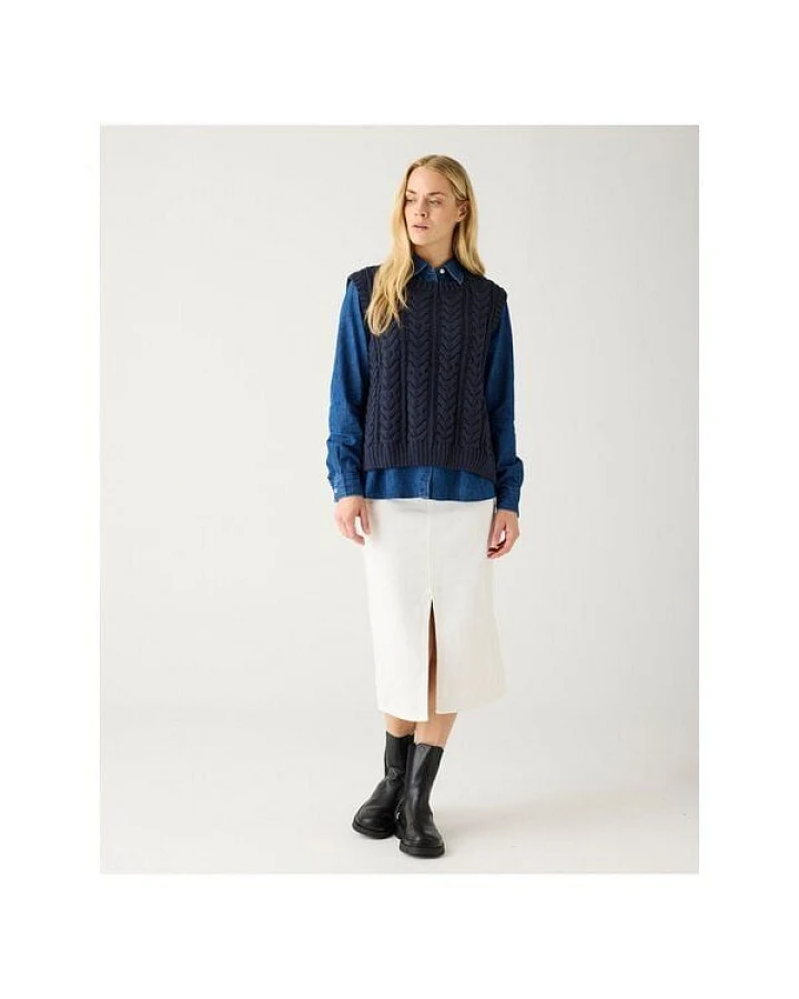 KnowledgeCotton Apparel Crew Neck Pullunder aus Bio-Baumwolle ROC/GOTS/Vegan
