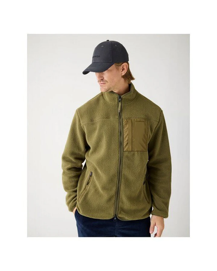 KnowledgeCotton Apparel Lockere Fleecejacke mit Reißverschluss - receycelt - GRS/Vegan