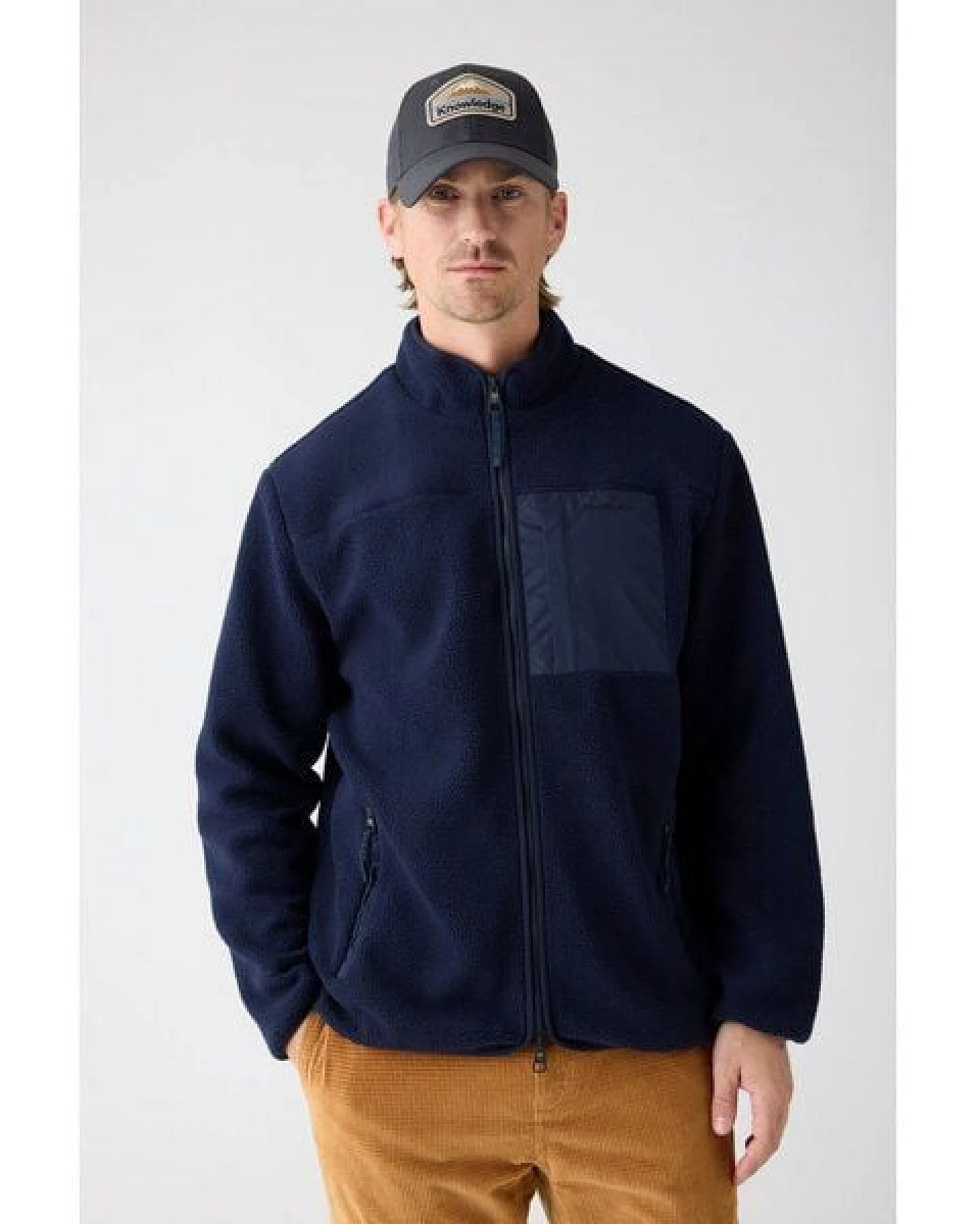 KnowledgeCotton Apparel Lockere Fleecejacke mit Reißverschluss - receycelt - GRS/Vegan – Ansicht 2