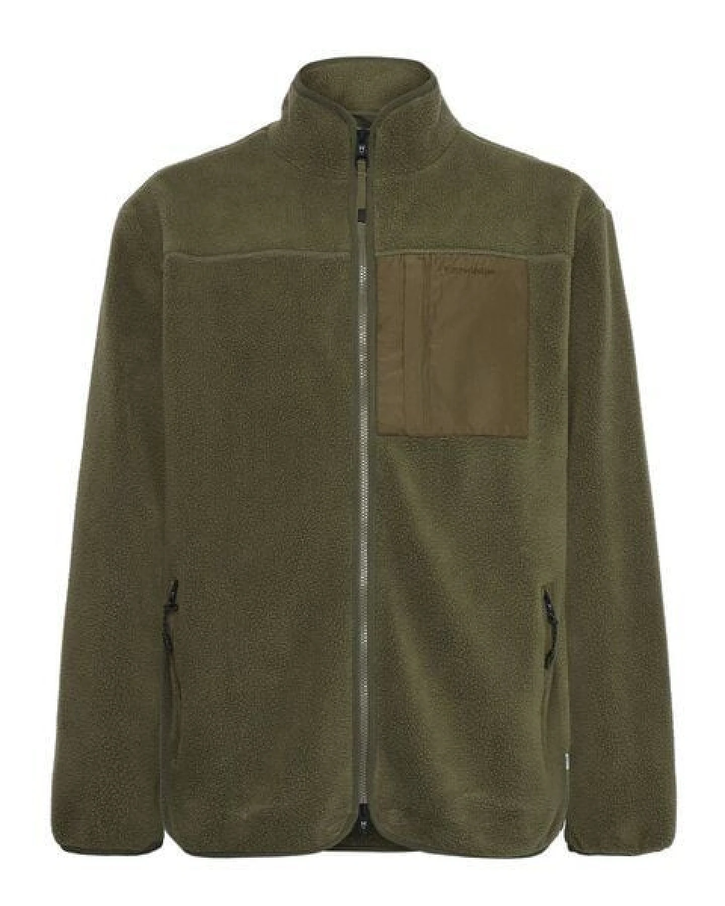 KnowledgeCotton Apparel Lockere Fleecejacke mit Reißverschluss - receycelt - GRS/Vegan – Ansicht 3
