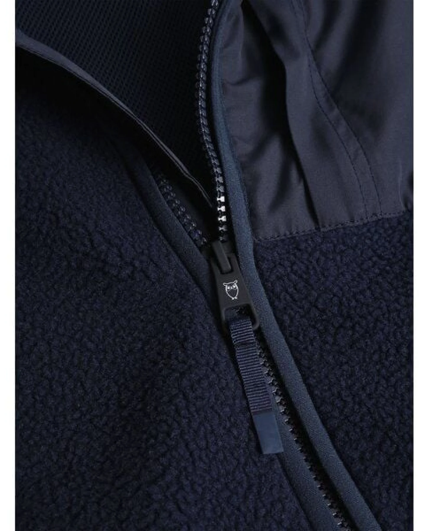 KnowledgeCotton Apparel Lockere Fleecejacke mit Reißverschluss - receycelt - GRS/Vegan – Ansicht 4