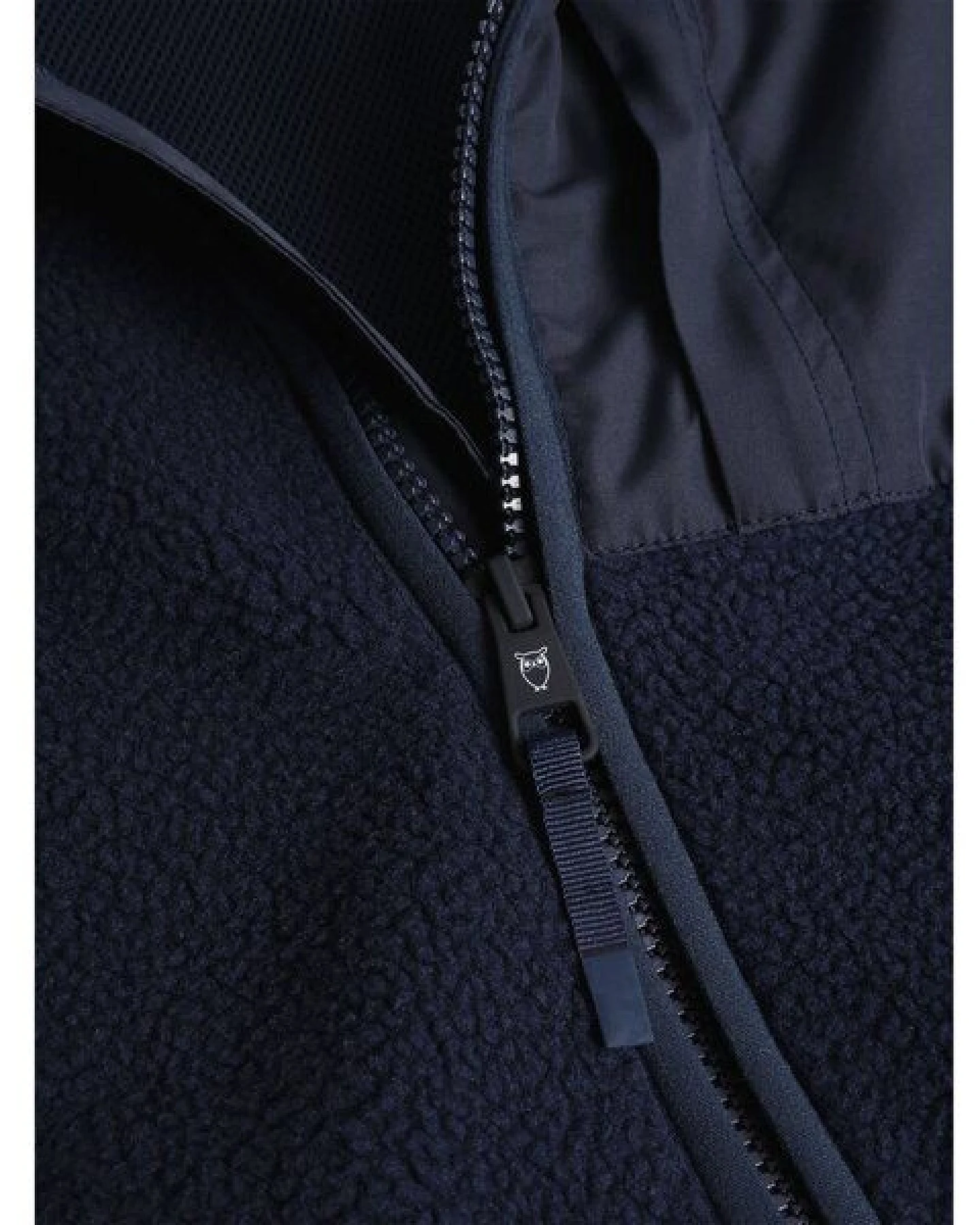 KnowledgeCotton Apparel Lockere Fleecejacke mit Reißverschluss - receycelt - GRS/Vegan – Ansicht 3