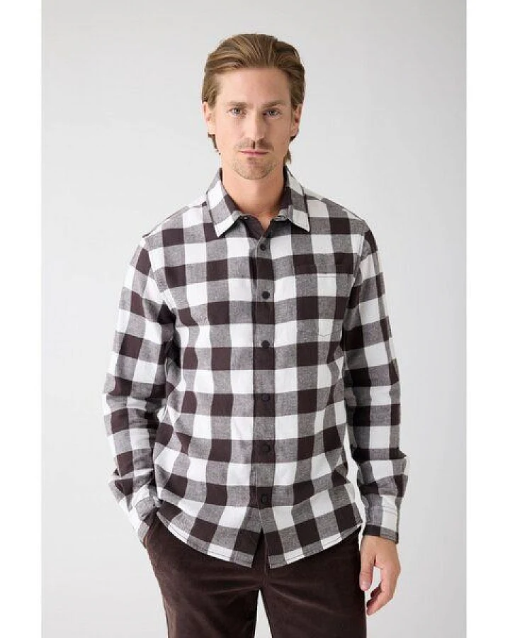 KnowledgeCotton Apparel Kariertes Flanellhemd aus Bio-Baumwolle GOTS/Vegan