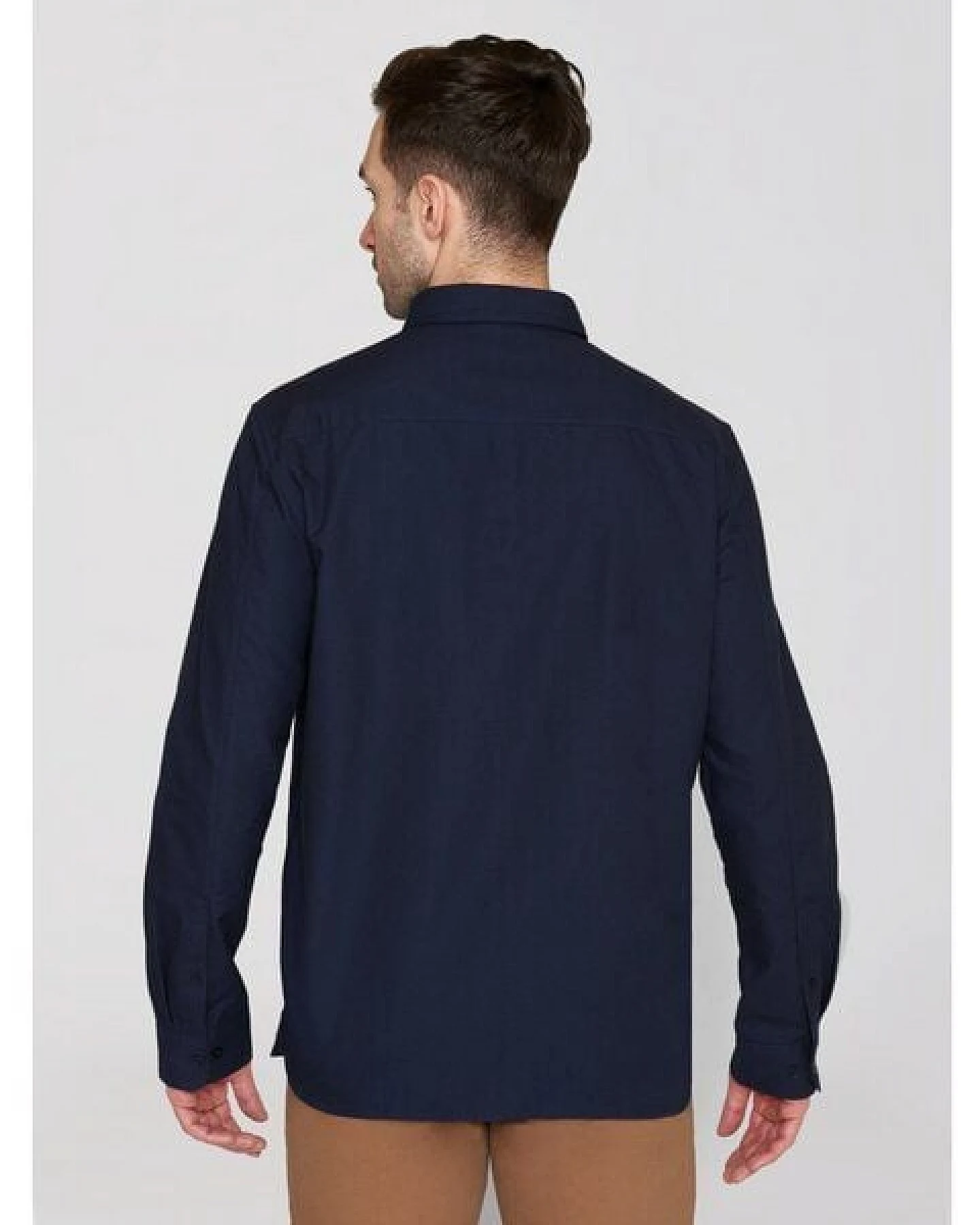 KnowledgeCotton Apparel Regular Hemd HARALD Small Owl Oxford aus Bio-Baumwolle - ROC/GOTS/Vegan – Ansicht 4