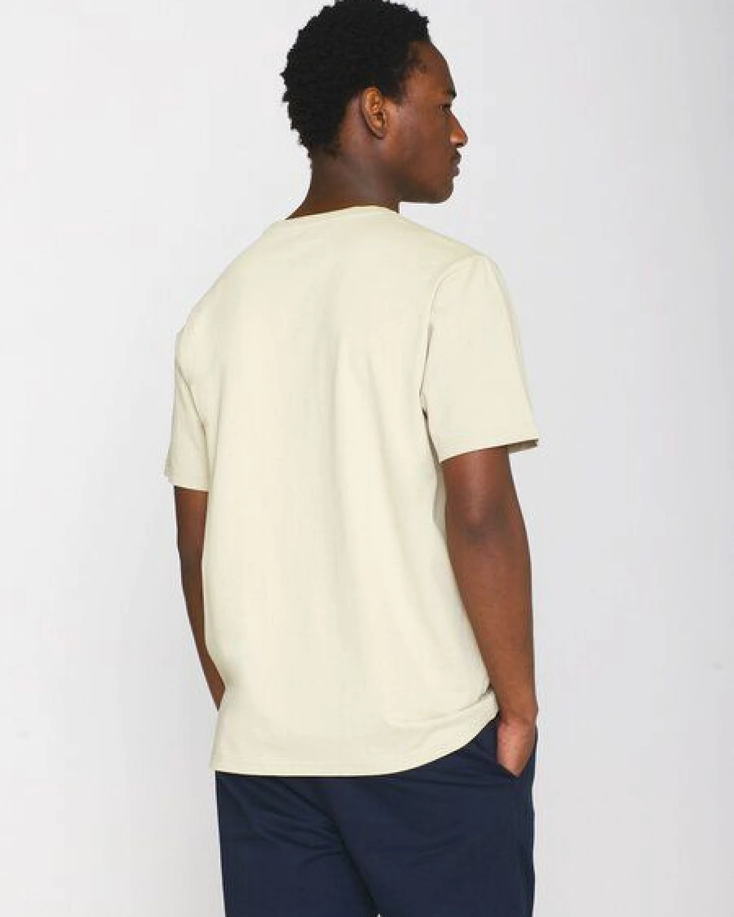 KnowledgeCotton Apparel T-Shirt LOKE Badge aus Bio-Baumwolle - ROC/GOTS/Vegan – Ansicht 3