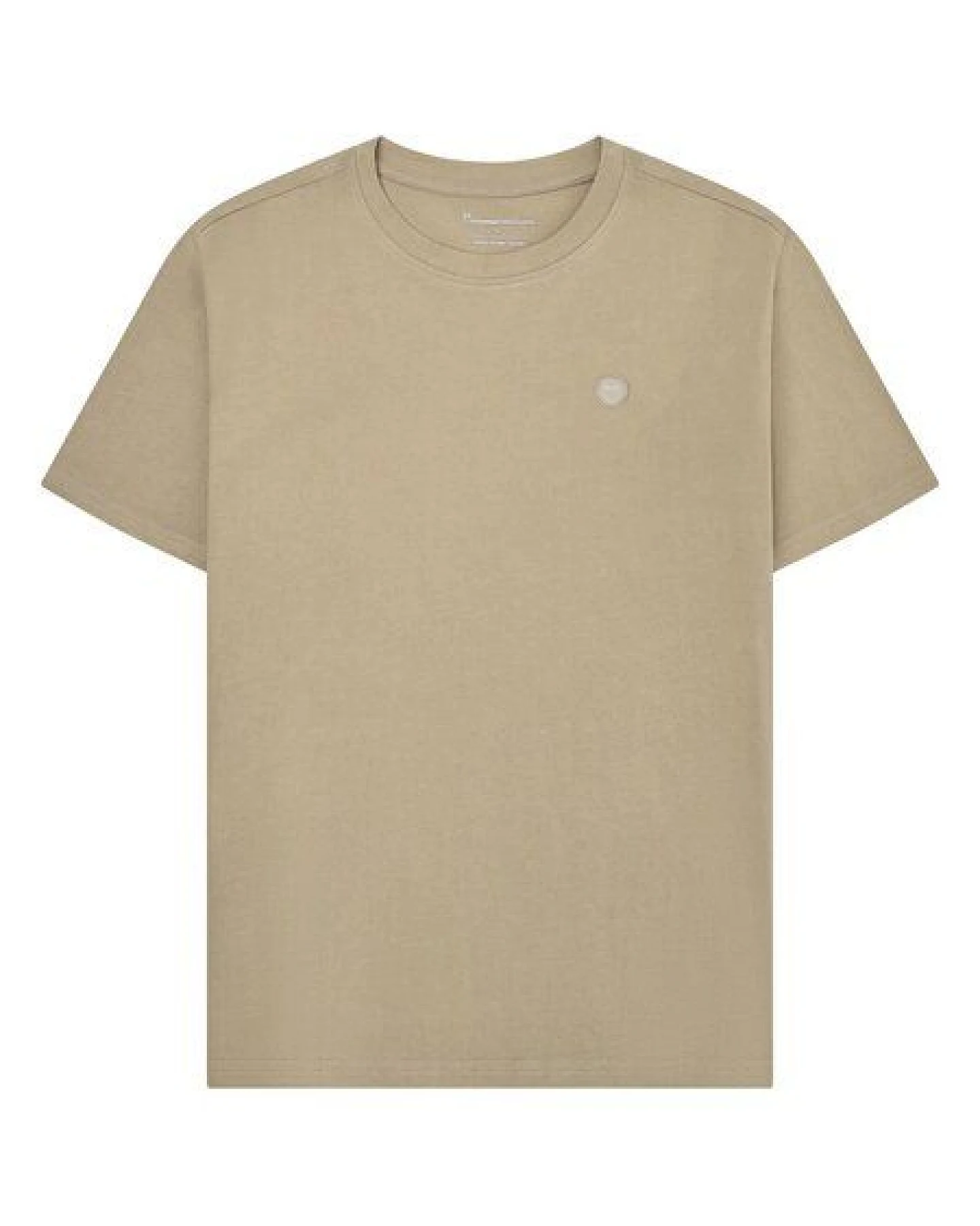 KnowledgeCotton Apparel T-Shirt LOKE Badge aus Bio-Baumwolle - ROC/GOTS/Vegan – Ansicht 3