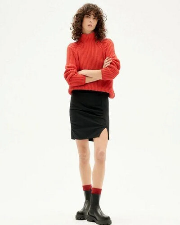 thinking mu Black Lara Skirt
