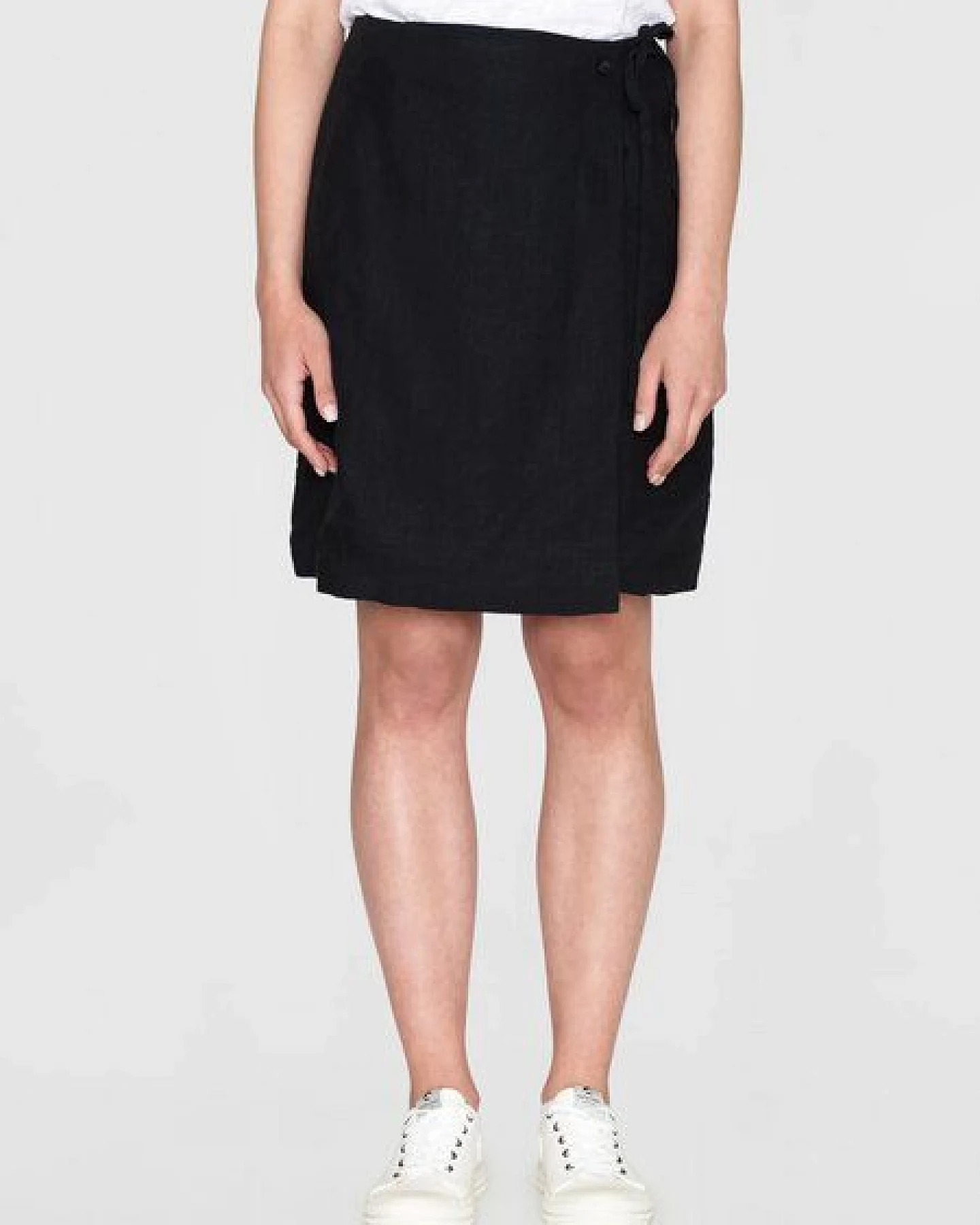 KnowledgeCotton Apparel Short Linen Wrap Skirt – Ansicht 2