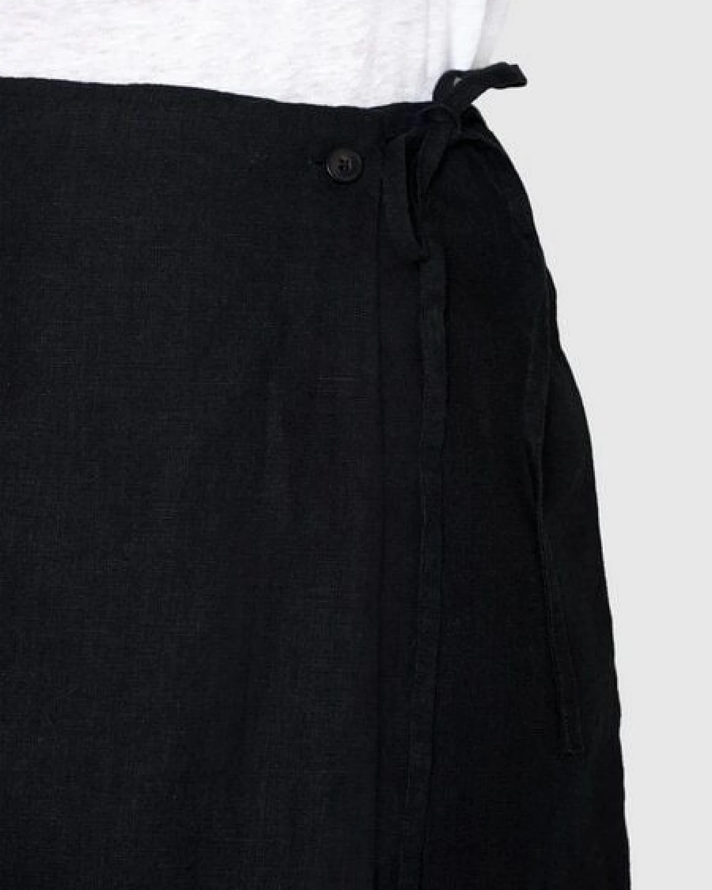 KnowledgeCotton Apparel Short Linen Wrap Skirt – Ansicht 4