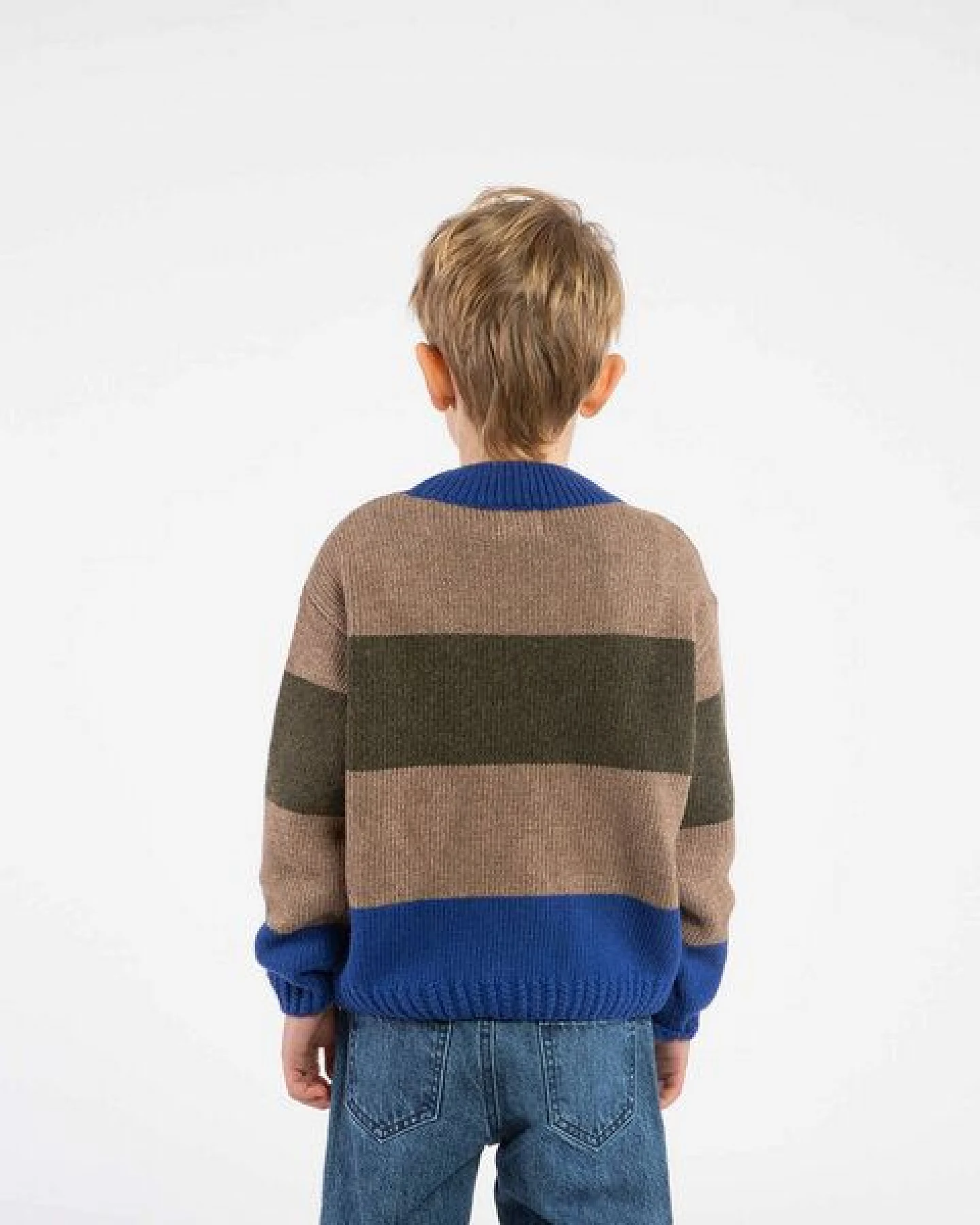 Matona Strickpullover für Kinder aus Bio-Baumwolle und Wolle / Easy Sweater – Ansicht 2