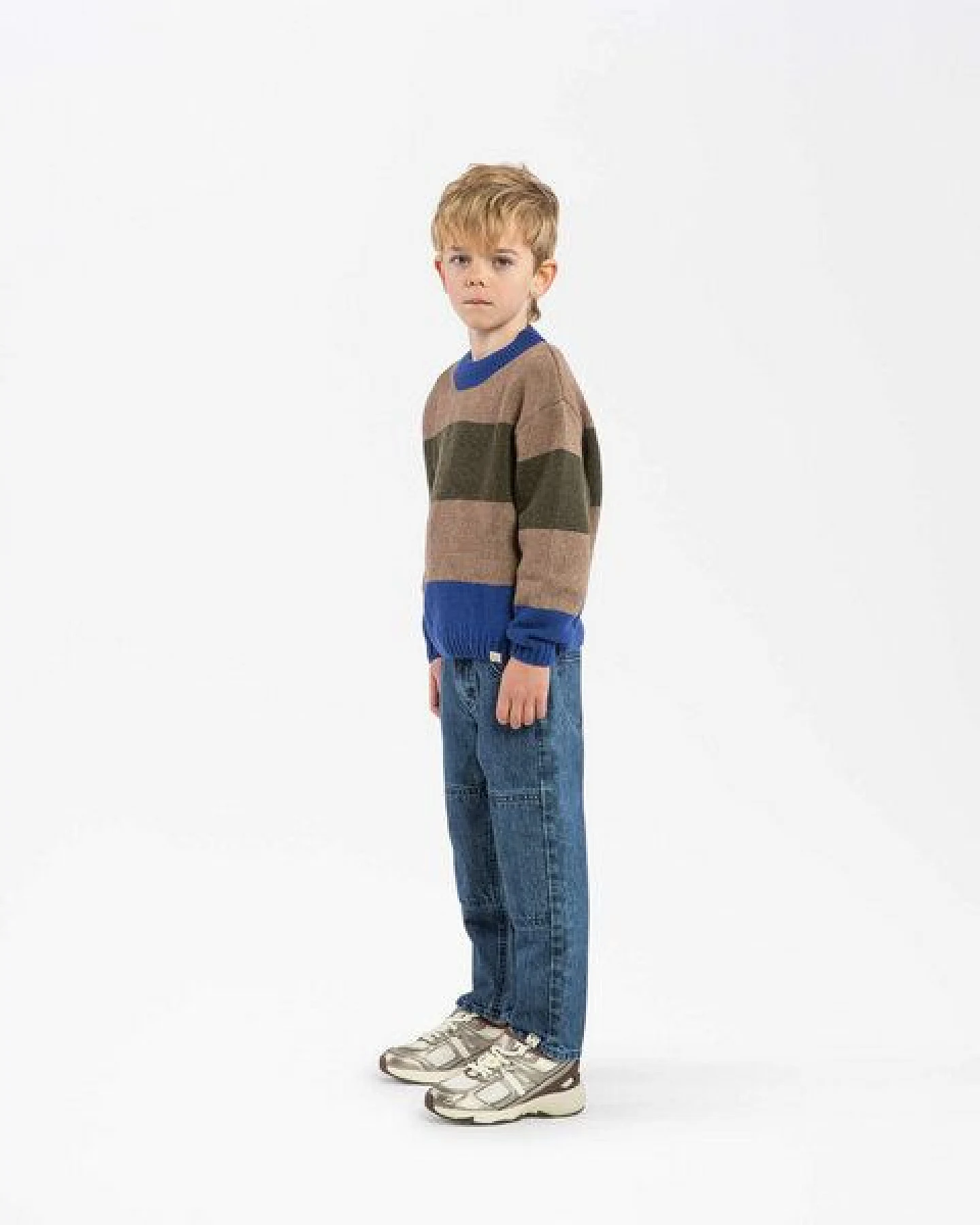 Matona Strickpullover für Kinder aus Bio-Baumwolle und Wolle / Easy Sweater – Ansicht 3