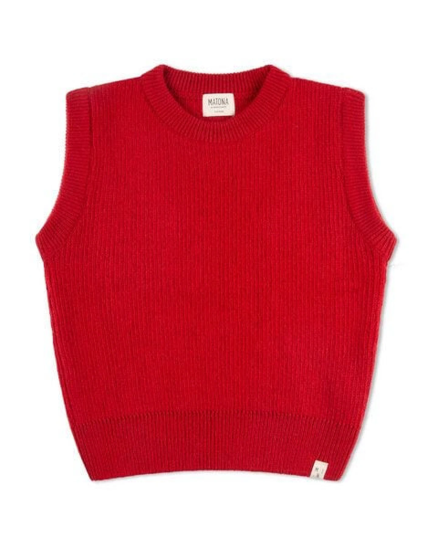 Matona Gestrickter Pullunder für Kinder aus Bio-Baumwolle und Wolle / Hug Vest – Ansicht 4