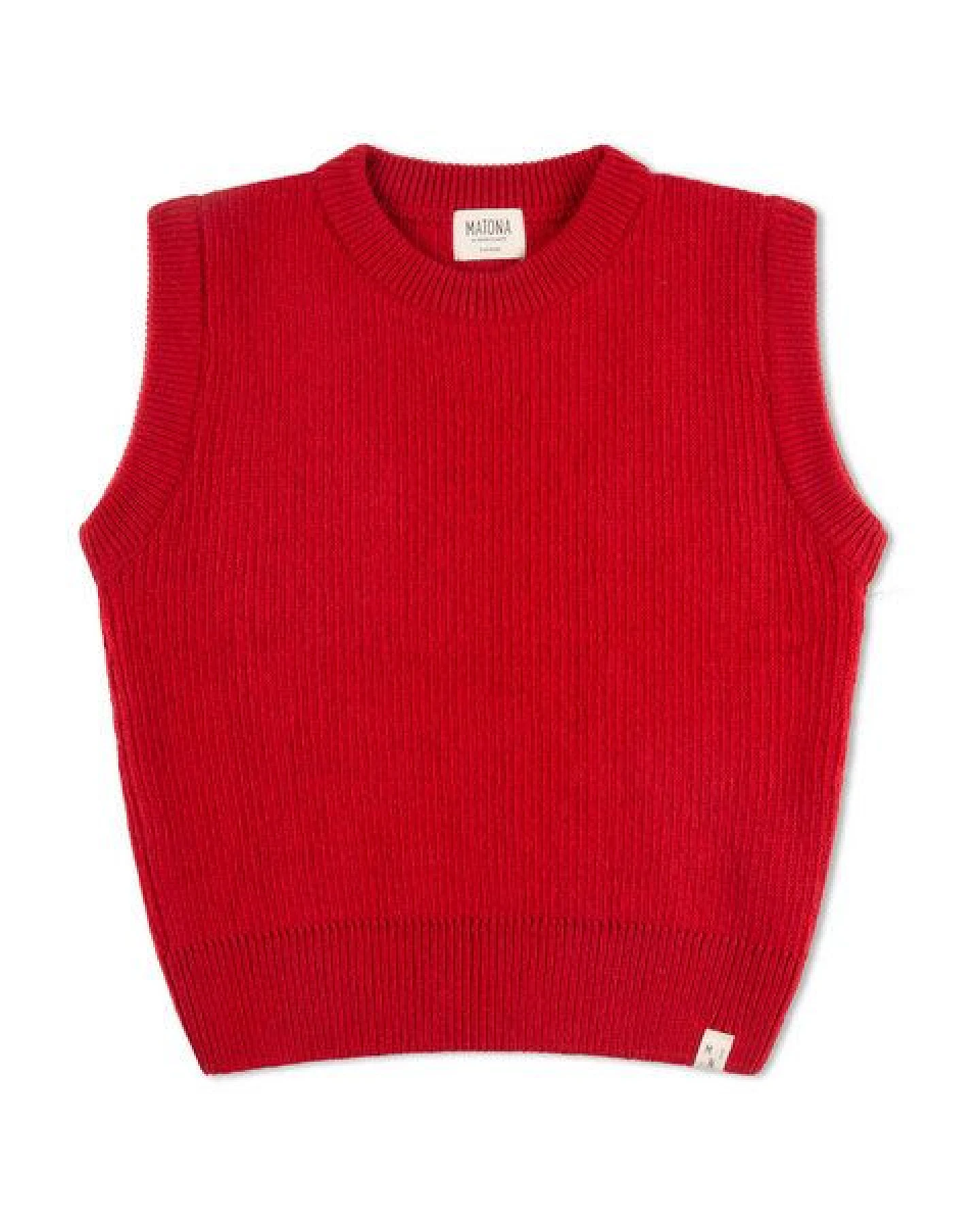 Matona Gestrickter Pullunder für Kinder aus Bio-Baumwolle und Wolle / Hug Vest – Ansicht 4