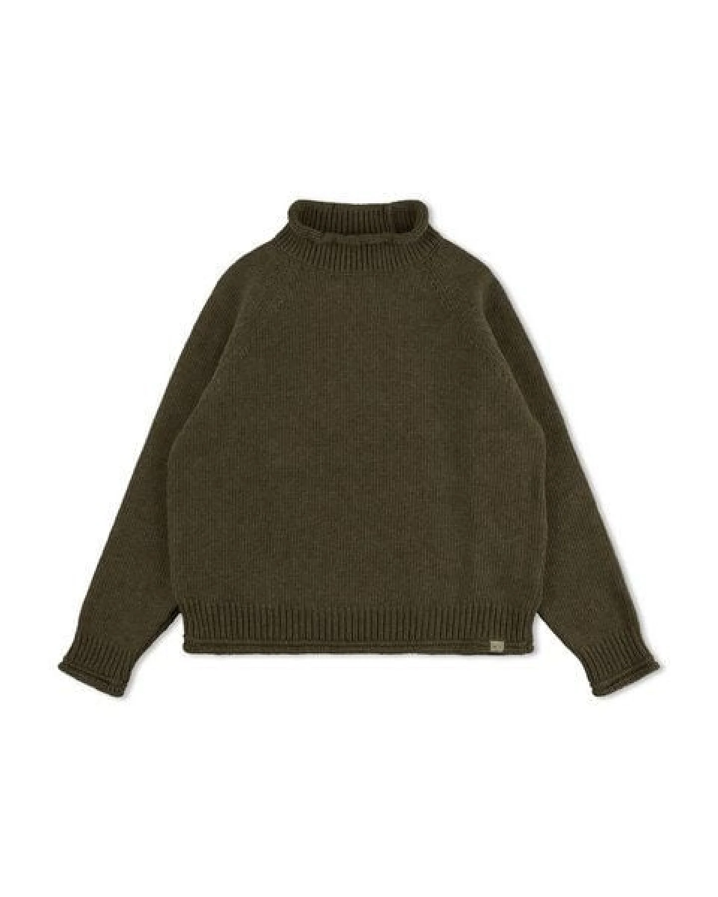 Matona Strickpullover mit kleinem Kragen für Kinder / Raglan High Neck Sweater – Ansicht 4