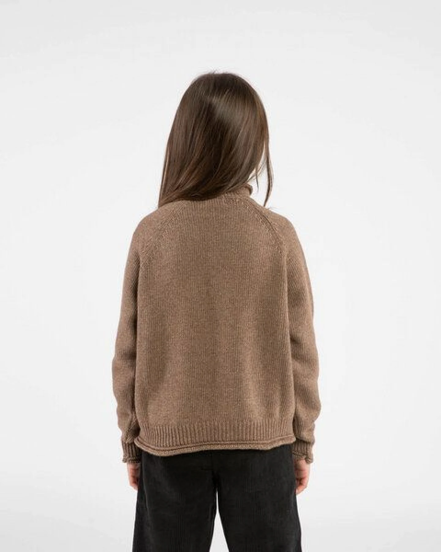 Matona Strickpullover mit kleinem Kragen für Kinder / Raglan High Neck Sweater – Ansicht 2