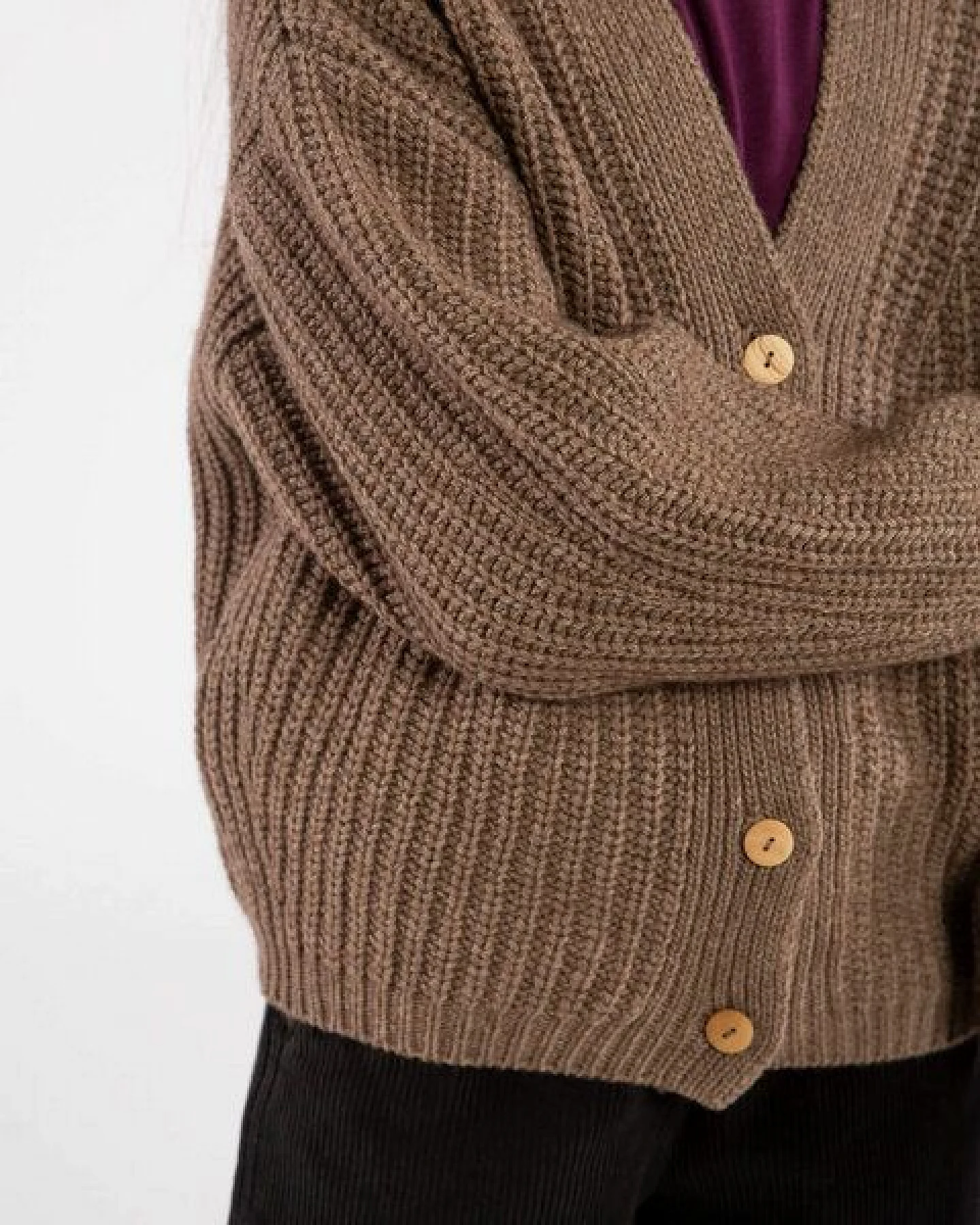 Matona Strickcardigan für Kinder aus Bio-Baumwolle und Wolle / V-Neck Cardigan – Ansicht 4